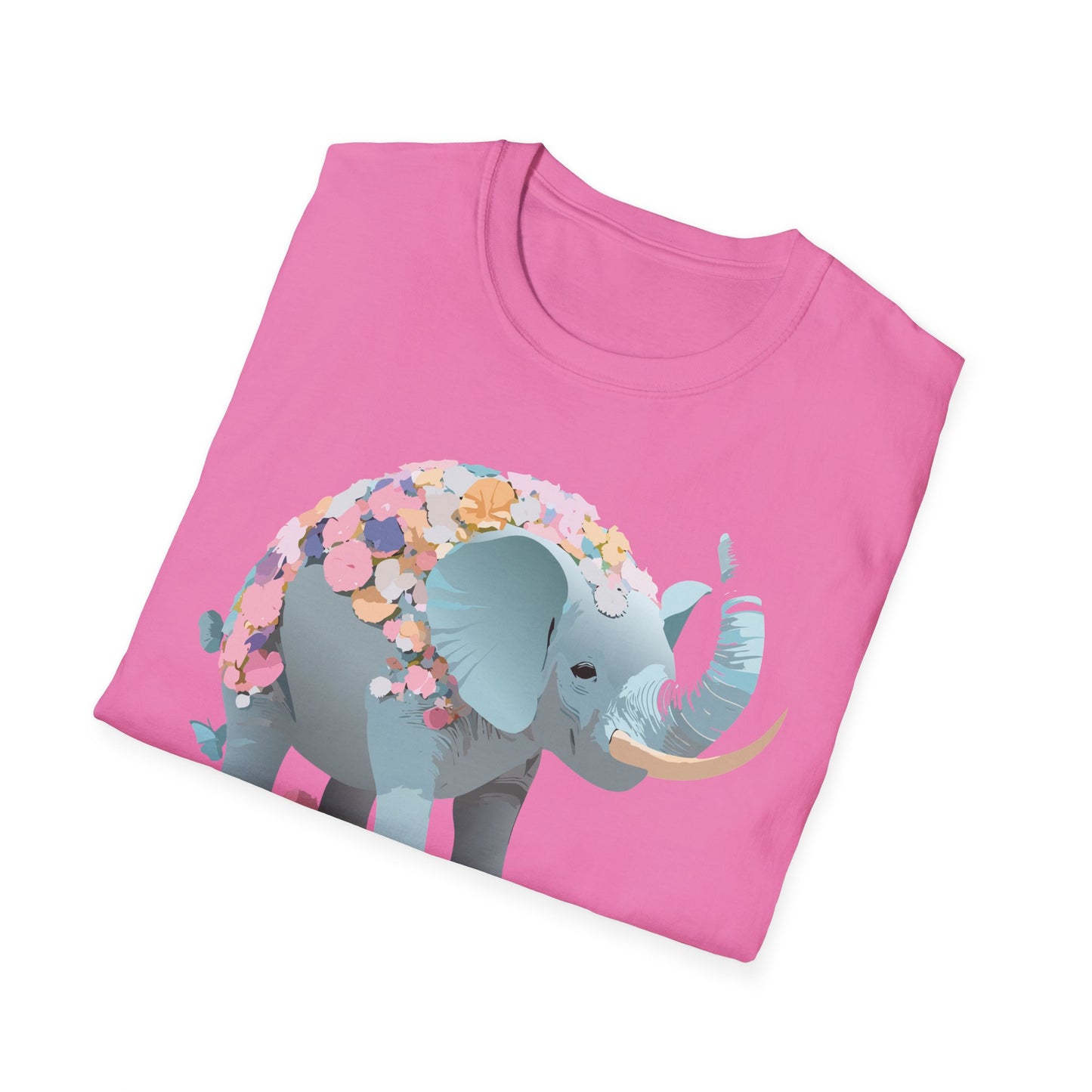 Elephant Shirt, T Shirt with Elephant, Elephant on T Shirt, T Shirt with Animation, Animals Tee Shirt