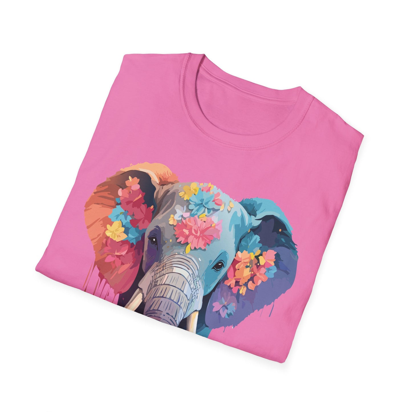 Elephant Shirt, T Shirt with Elephant, Elephant on T Shirt, T Shirt with Animation, Animals Tee Shirt