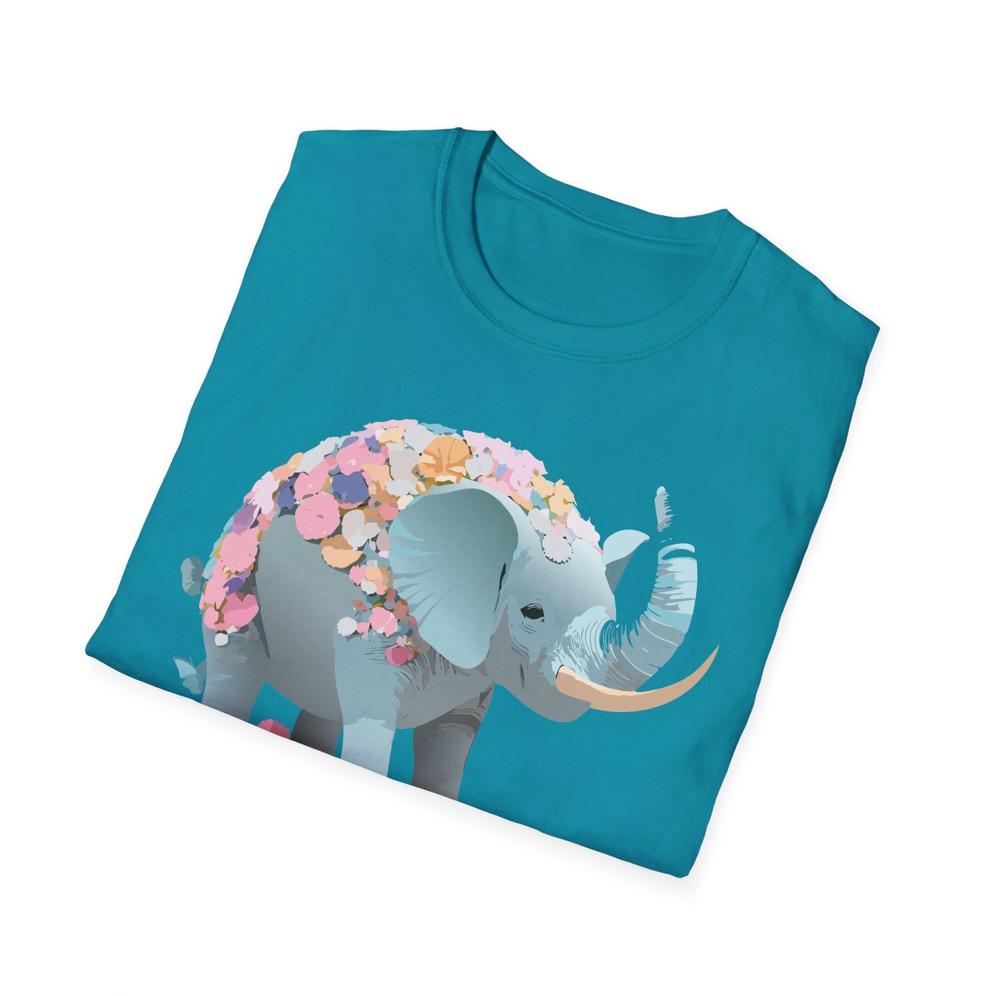 Elephant Shirt, T Shirt with Elephant, Elephant on T Shirt, T Shirt with Animation, Animals Tee Shirt