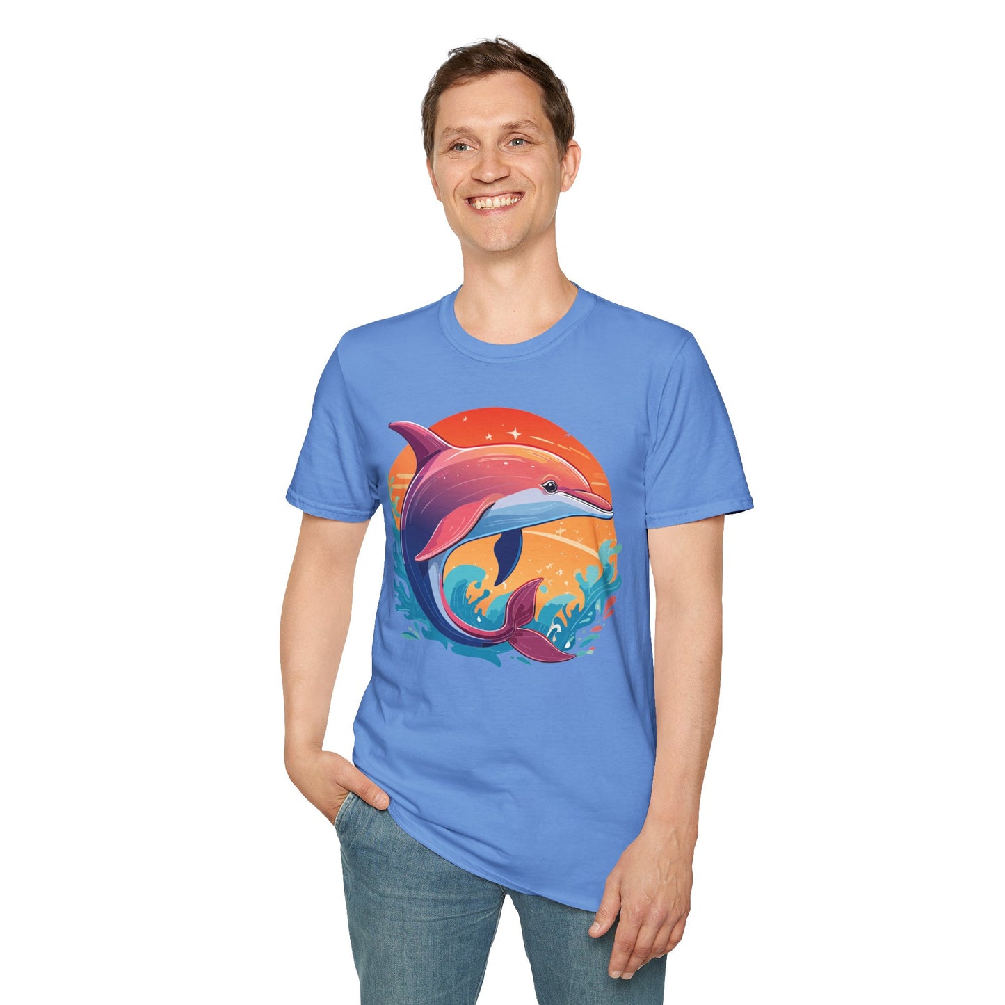 Dolphin Shirts, Shirt with Dolphin, Fish Tee Shirt, Animal Shirt