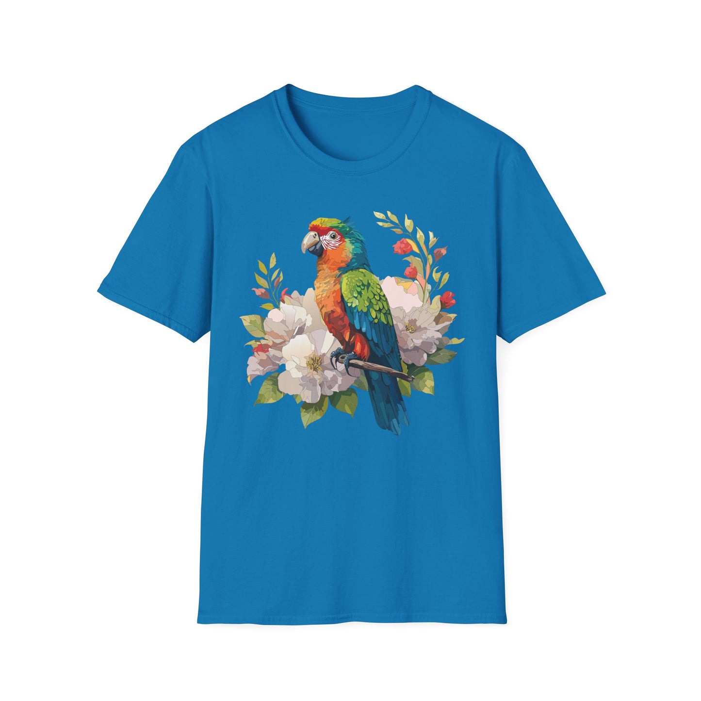 Bird T-Shirt, Floral Bird T Shirt, Shirt with Bird, Shirt with Animal