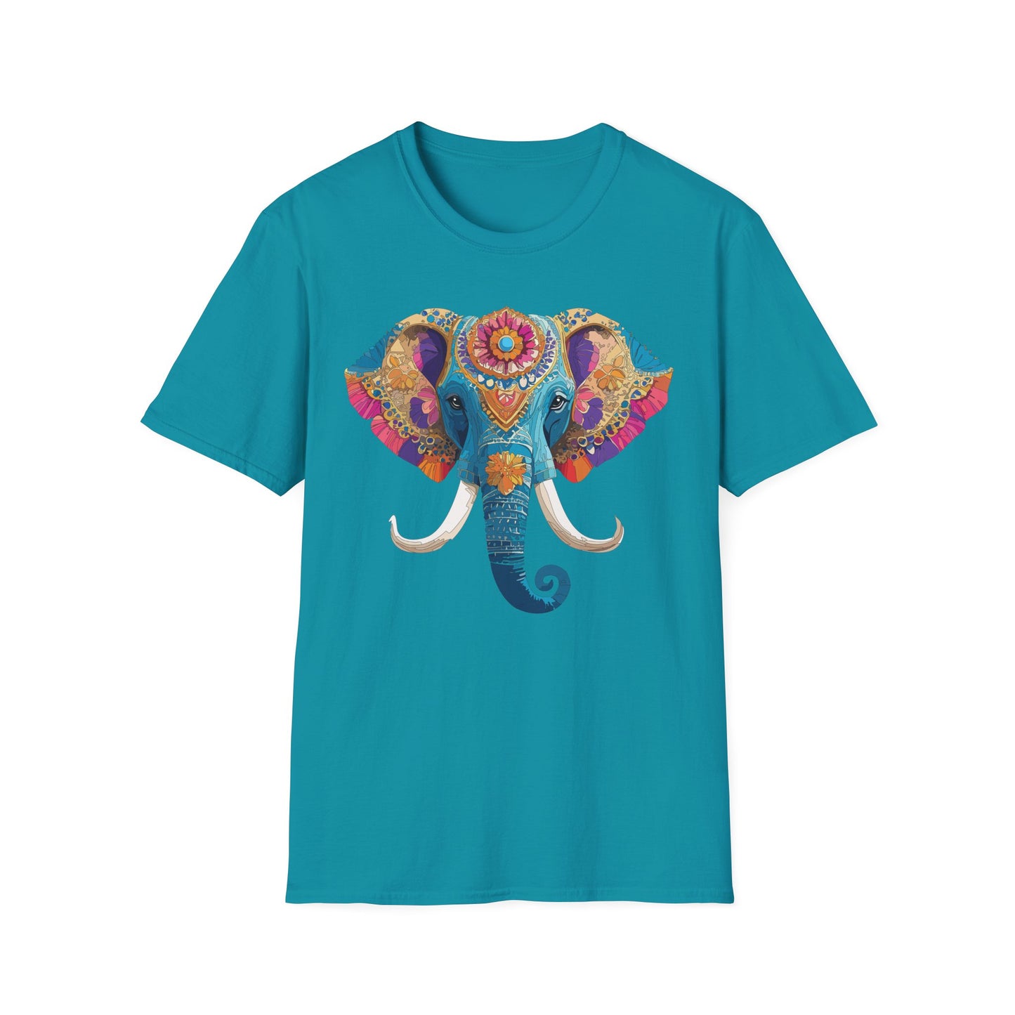 Elephant Shirt, T Shirt with Elephant, Elephant on T Shirt, T Shirt with Animation, Animals Tee Shirt