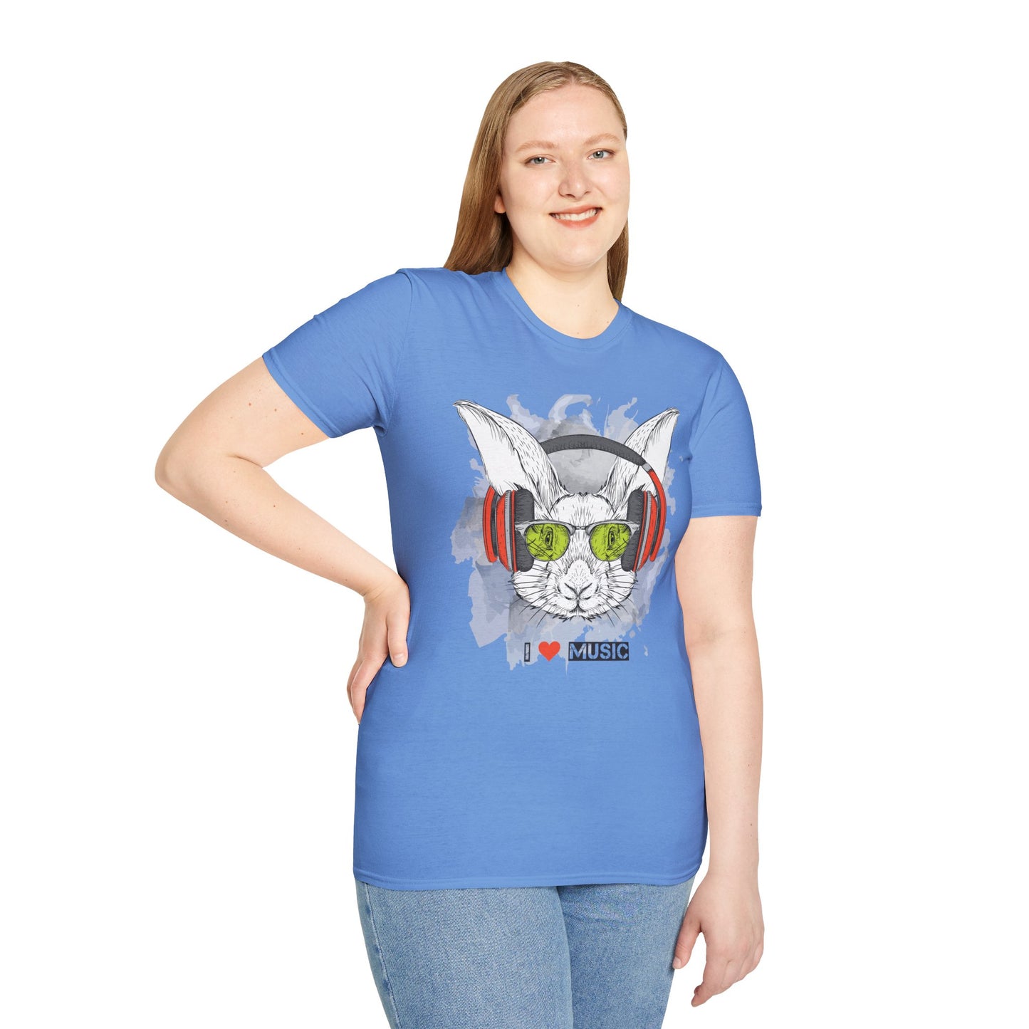 I love Music Animals Shirts, Shirt with Animals, Animals with Headphones Shirt