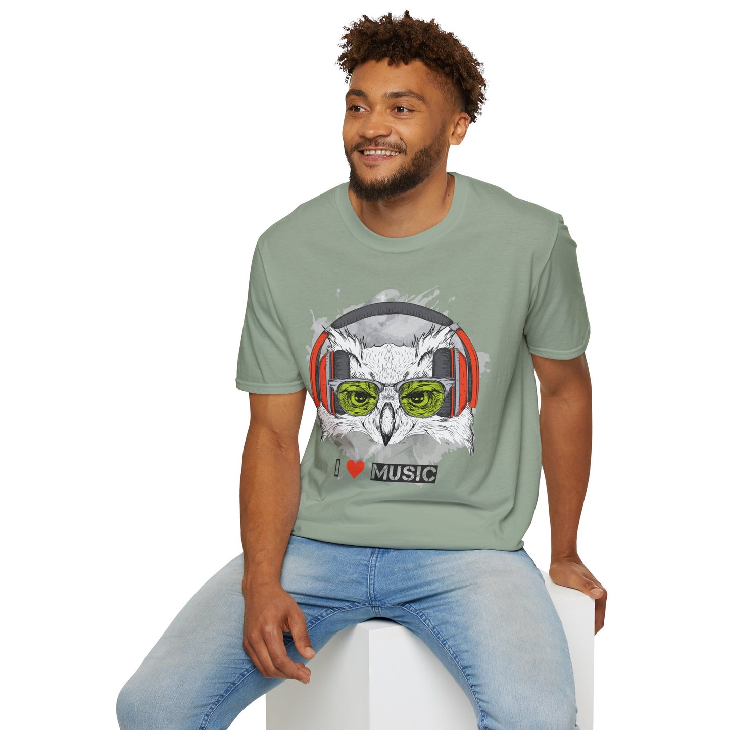 I love Music Animals Shirts, Shirt with Animals, Animals with Headphones Shirt