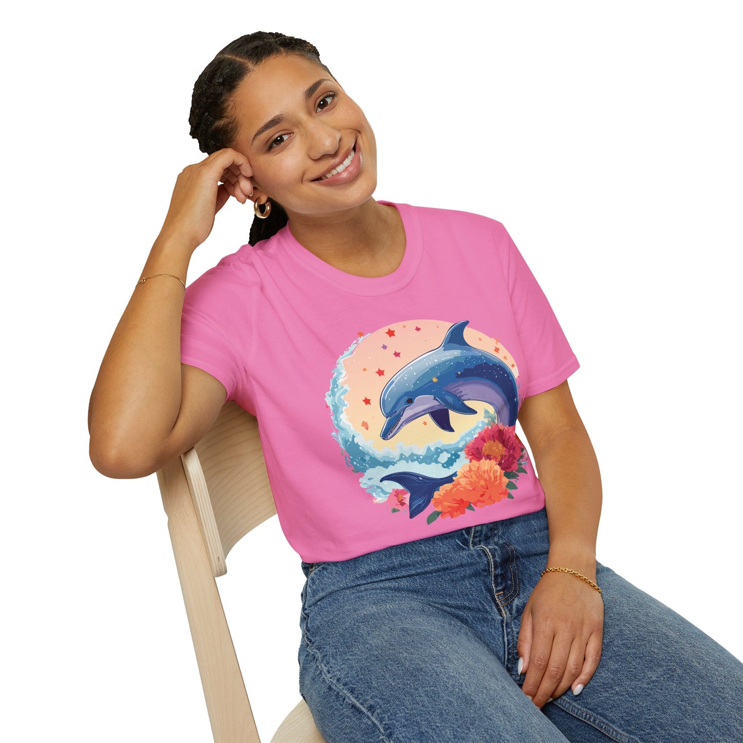 Dolphin Shirts, Shirt with Dolphin, Fish Tee Shirt, Animal Shirt
