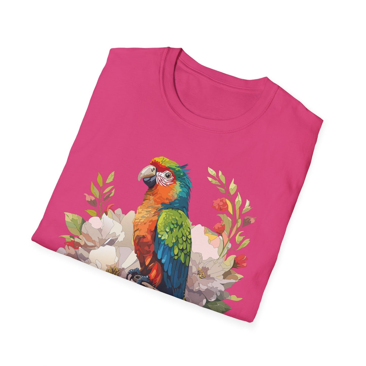 Bird T-Shirt, Floral Bird T Shirt, Shirt with Bird, Shirt with Animal