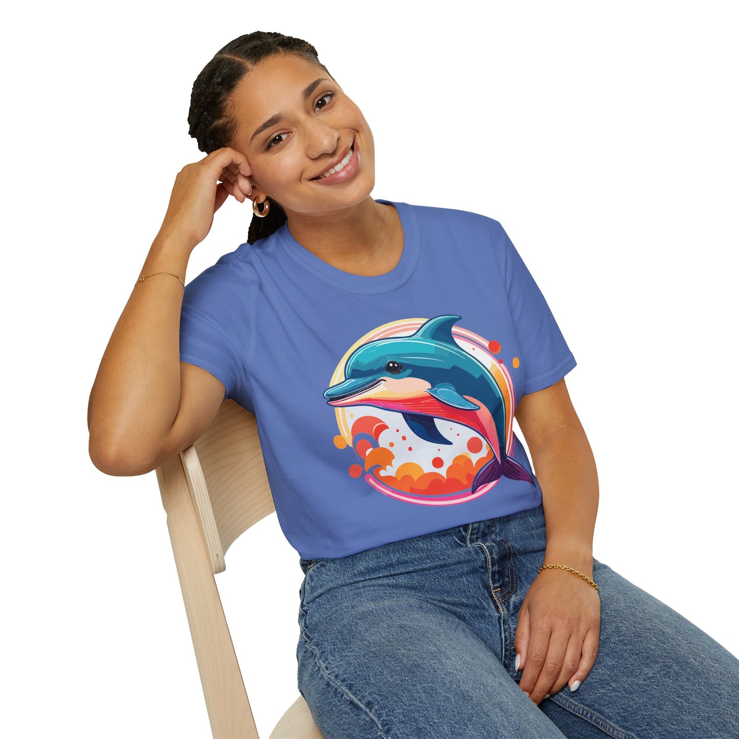 Dolphin Shirts, Shirt with Dolphin, Fish Tee Shirt, Animal Shirt