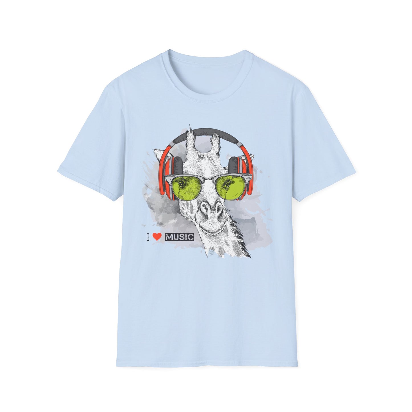 I love Music Animals Shirts, Shirt with Animals, Animals with Headphones Shirt
