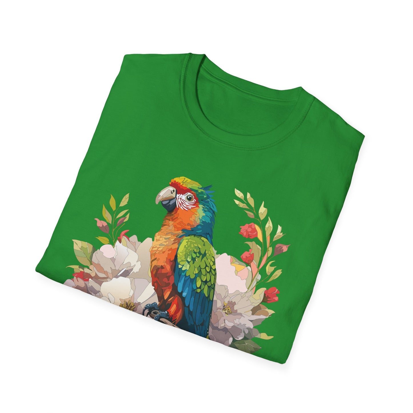 Bird T-Shirt, Floral Bird T Shirt, Shirt with Bird, Shirt with Animal