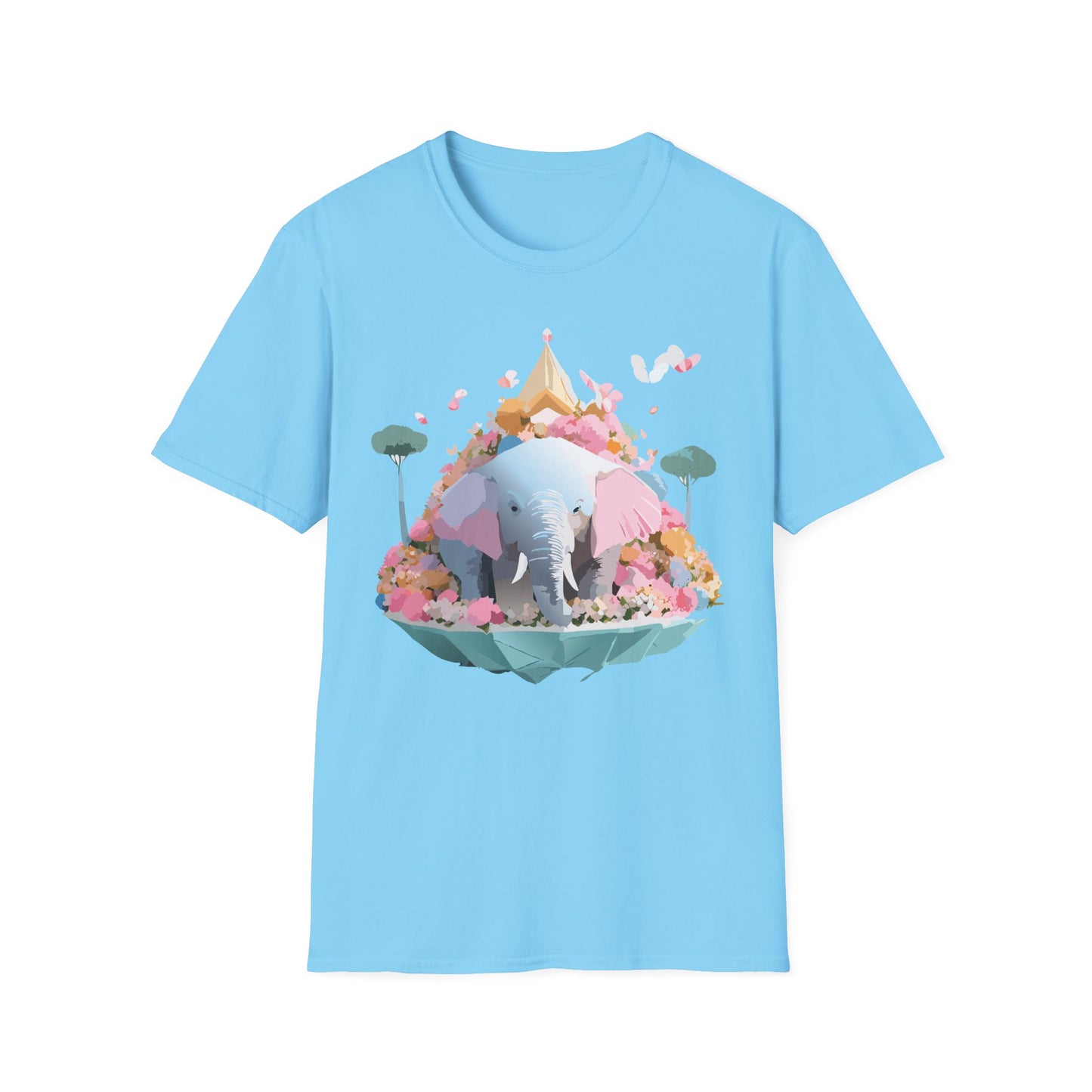 Elephant Shirt, T Shirt with Elephant, Elephant on T Shirt, T Shirt with Animation, Animals Tee Shirt