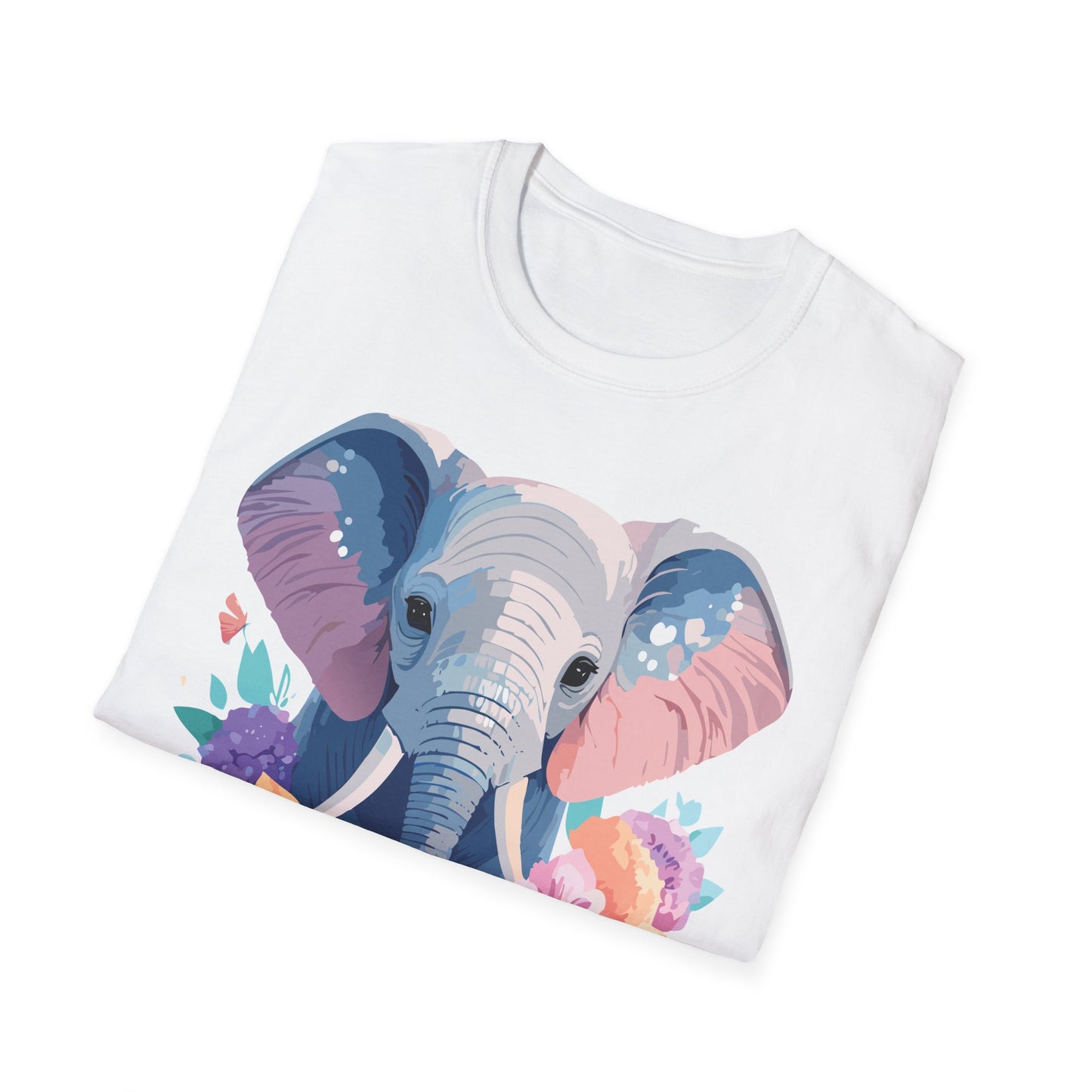 Elephant Shirt, T Shirt with Elephant, Elephant on T Shirt, T Shirt with Animation, Animals Tee Shirt