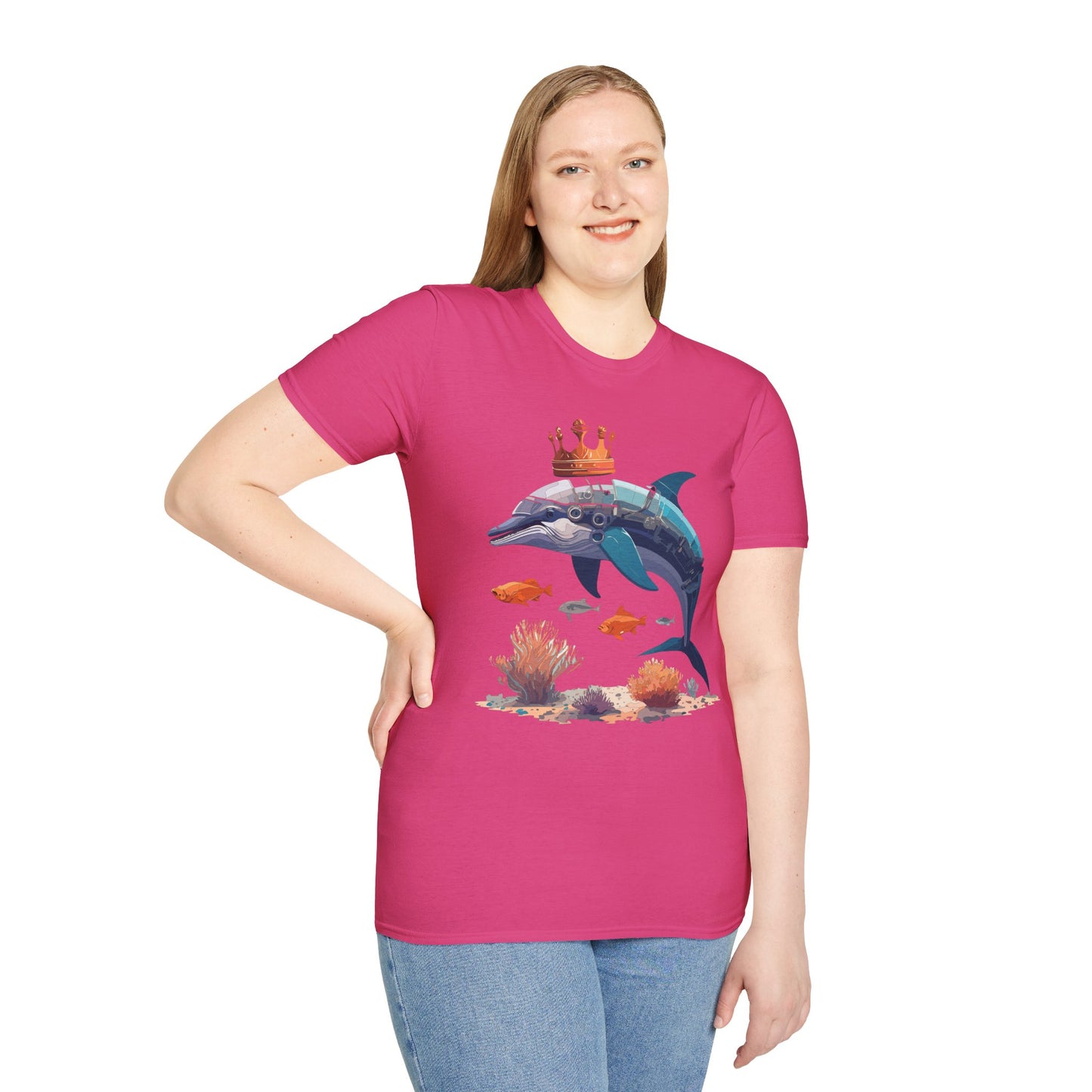 Dolphin Shirts, Shirt with Dolphin, Fish Tee Shirt, Animal Shirt