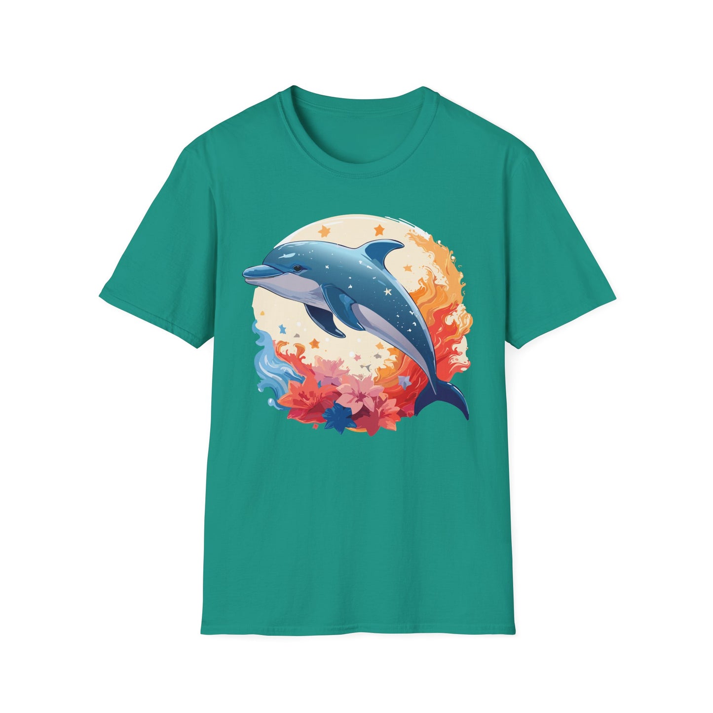 Dolphin Shirts, Shirt with Dolphin, Fish Tee Shirt, Animal Shirt