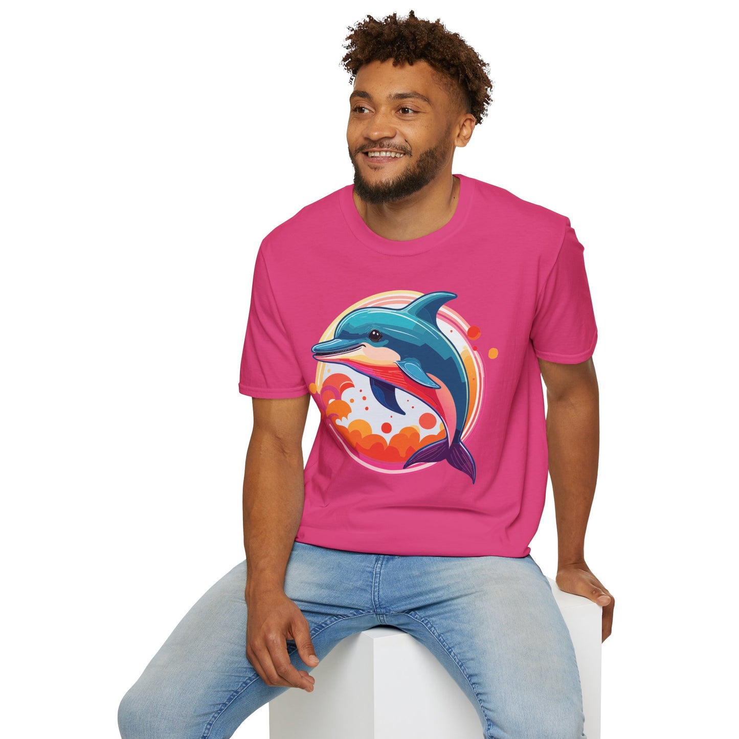 Dolphin Shirts, Shirt with Dolphin, Fish Tee Shirt, Animal Shirt