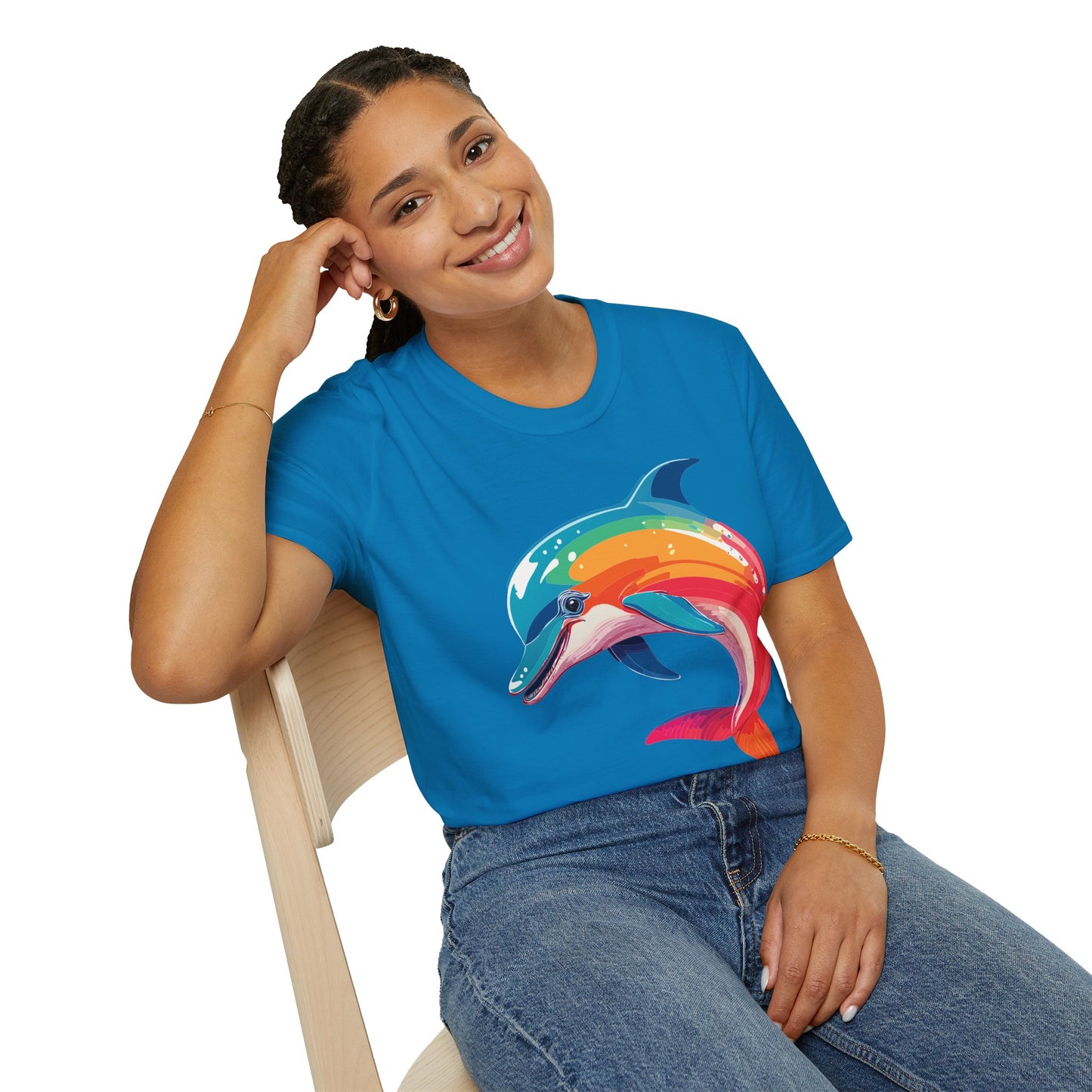 Dolphin Shirts, Shirt with Dolphin, Fish Tee Shirt, Animal Shirt
