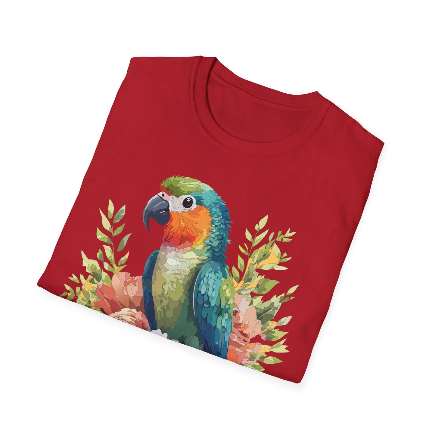 Bird T-Shirt, Floral Bird T Shirt, Shirt with Bird, Shirt with Animal