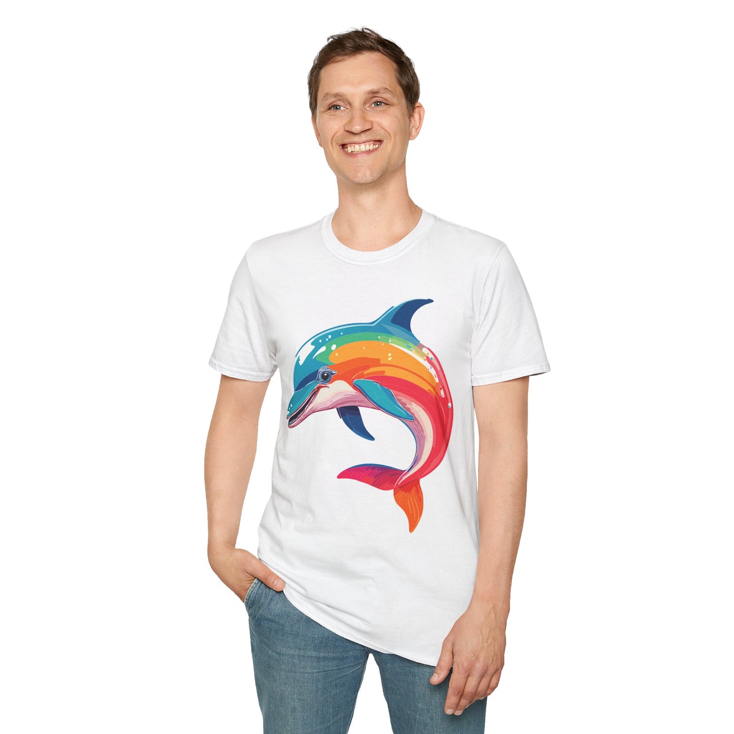 Dolphin Shirts, Shirt with Dolphin, Fish Tee Shirt, Animal Shirt