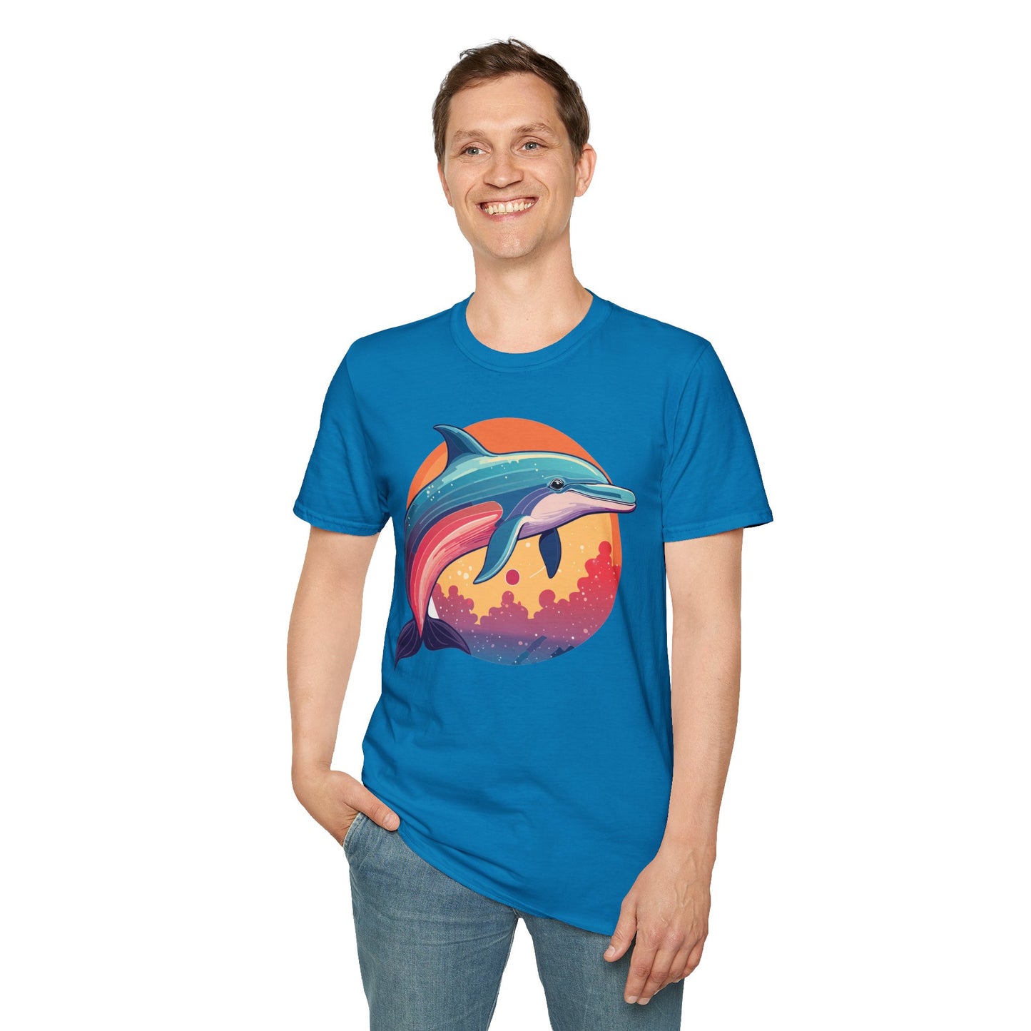 Dolphin Shirts, Shirt with Dolphin, Fish Tee Shirt, Animal Shirt