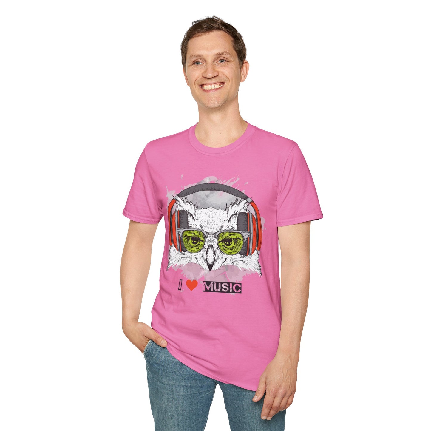 I love Music Animals Shirts, Shirt with Animals, Animals with Headphones Shirt
