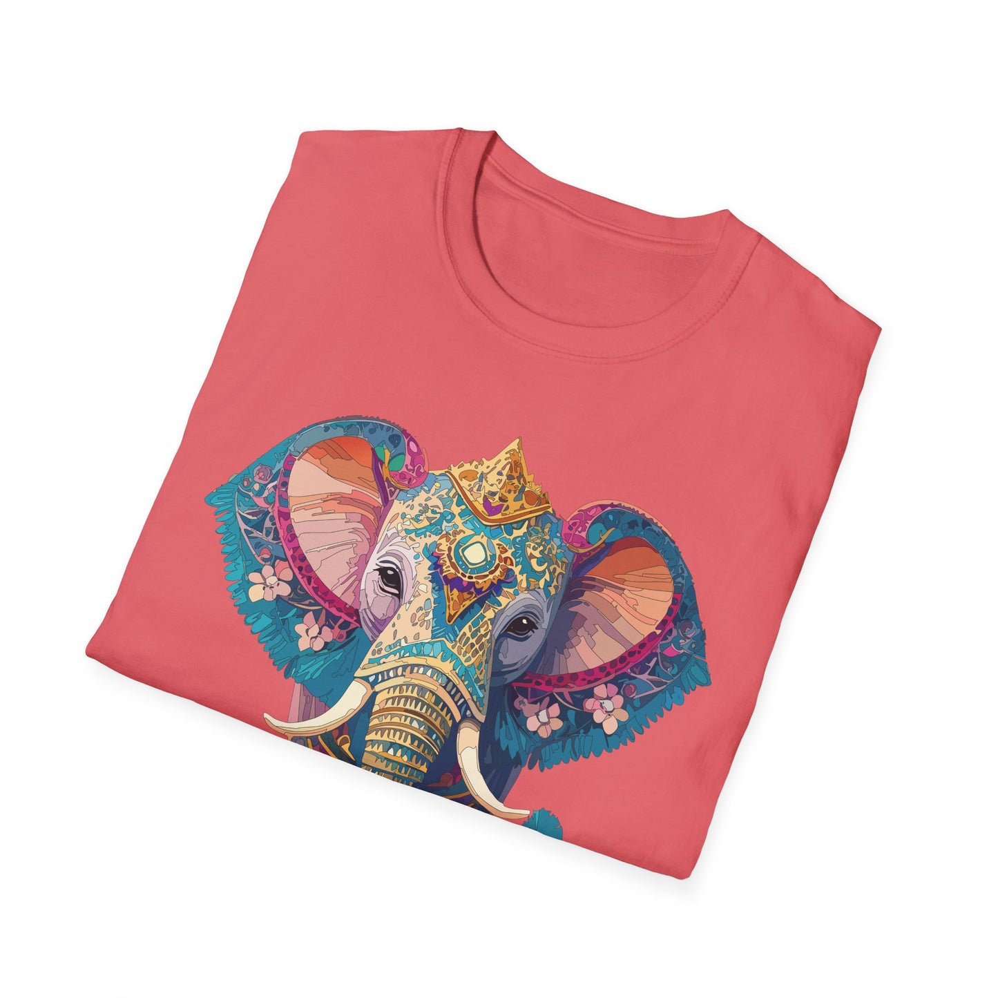 Elephant Shirt, T Shirt with Elephant, Elephant on T Shirt, T Shirt with Animation, Animals Tee Shirt