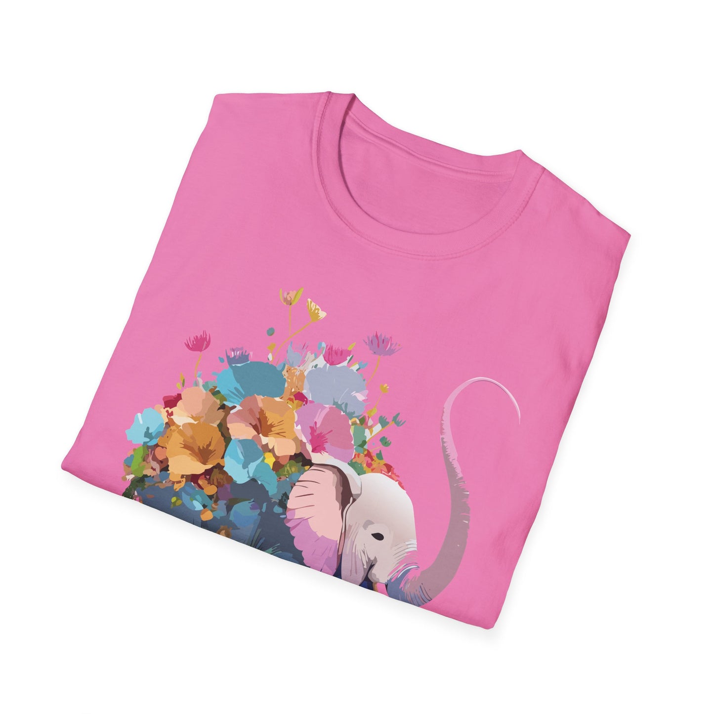 Elephant Shirt, T Shirt with Elephant, Elephant on T Shirt, T Shirt with Animation, Animals Tee Shirt
