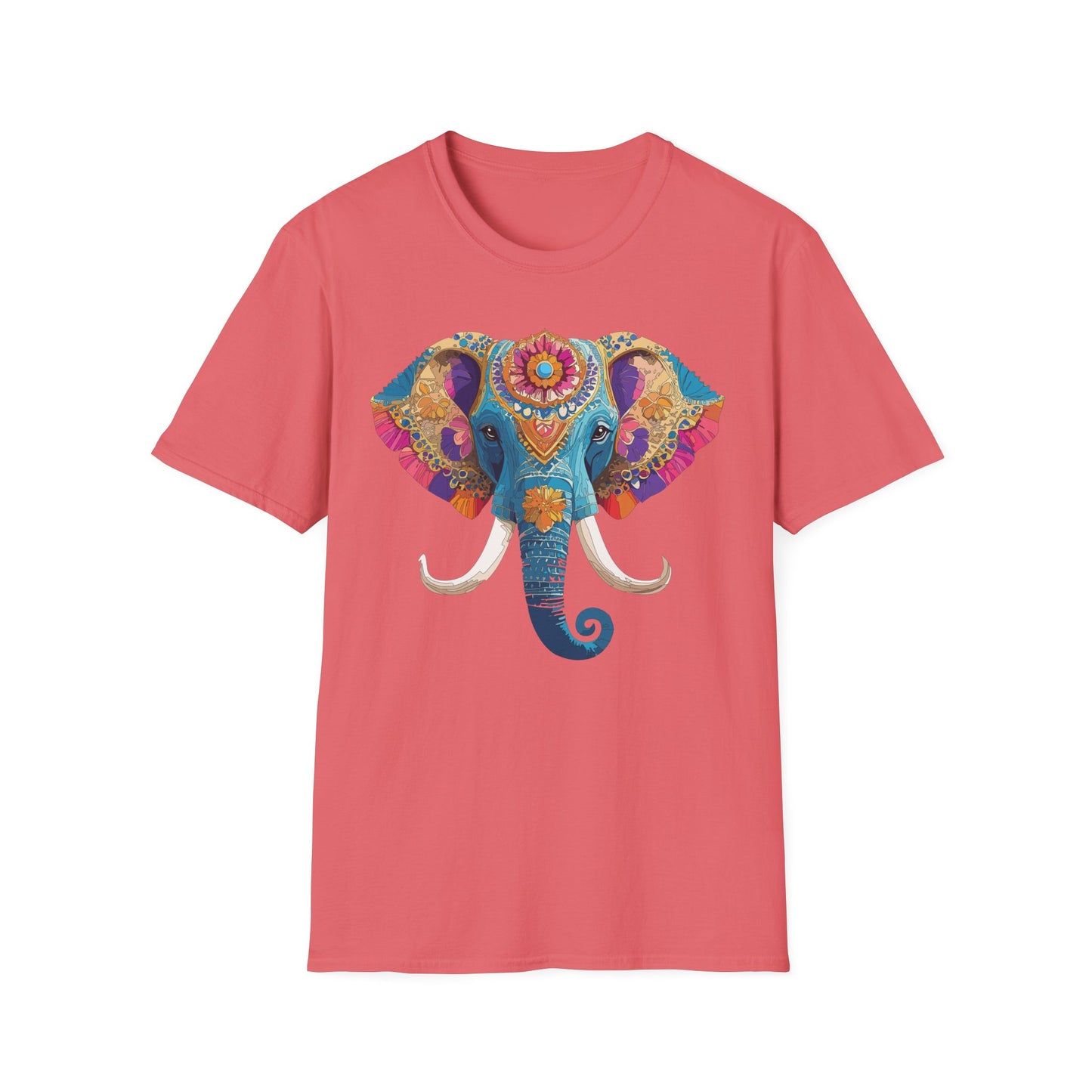 Elephant Shirt, T Shirt with Elephant, Elephant on T Shirt, T Shirt with Animation, Animals Tee Shirt