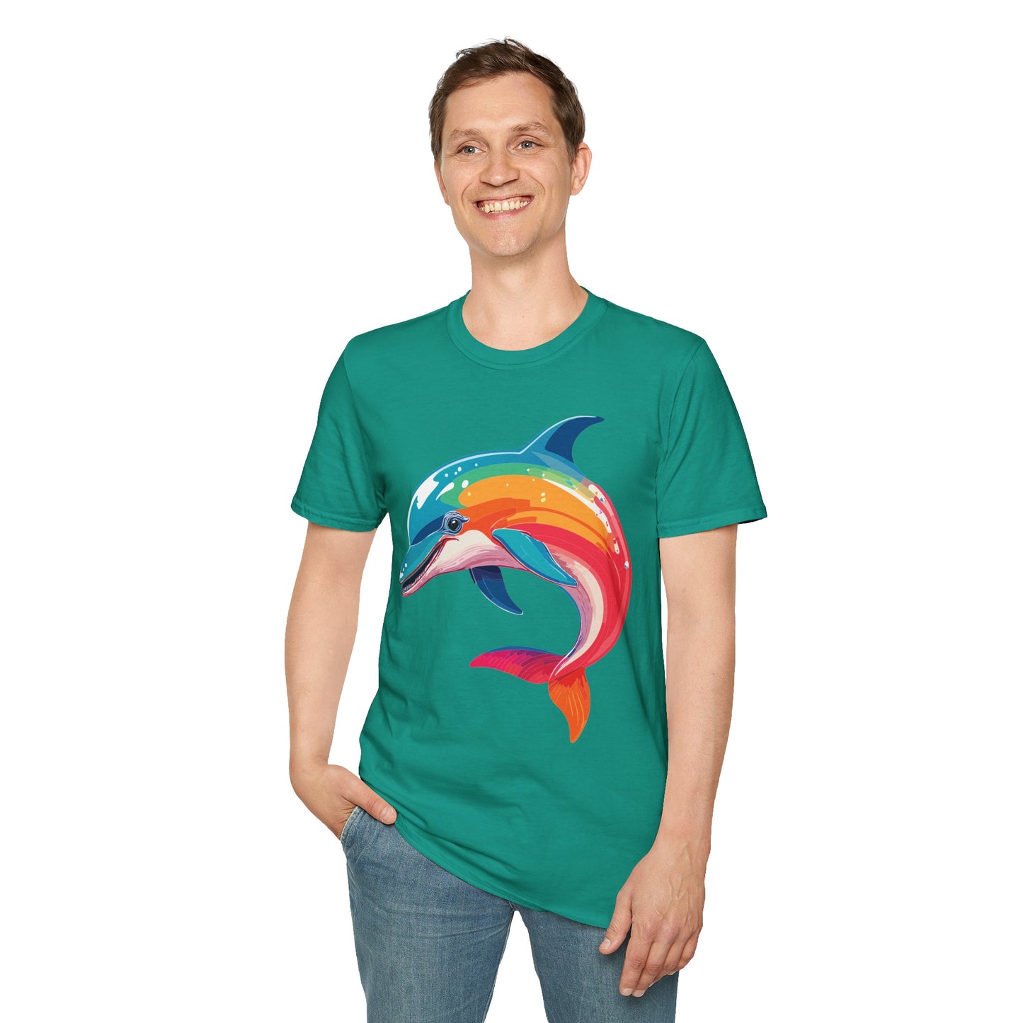 Dolphin Shirts, Shirt with Dolphin, Fish Tee Shirt, Animal Shirt