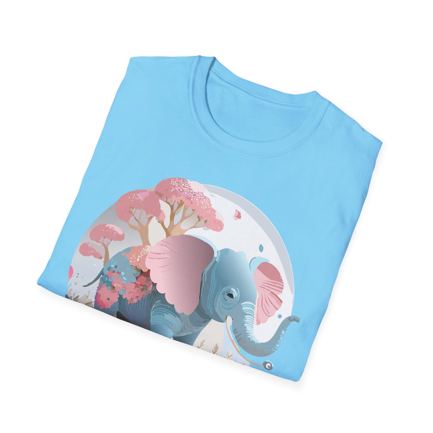 Elephant Shirt, T Shirt with Elephant, Elephant on T Shirt, T Shirt with Animation, Animals Tee Shirt