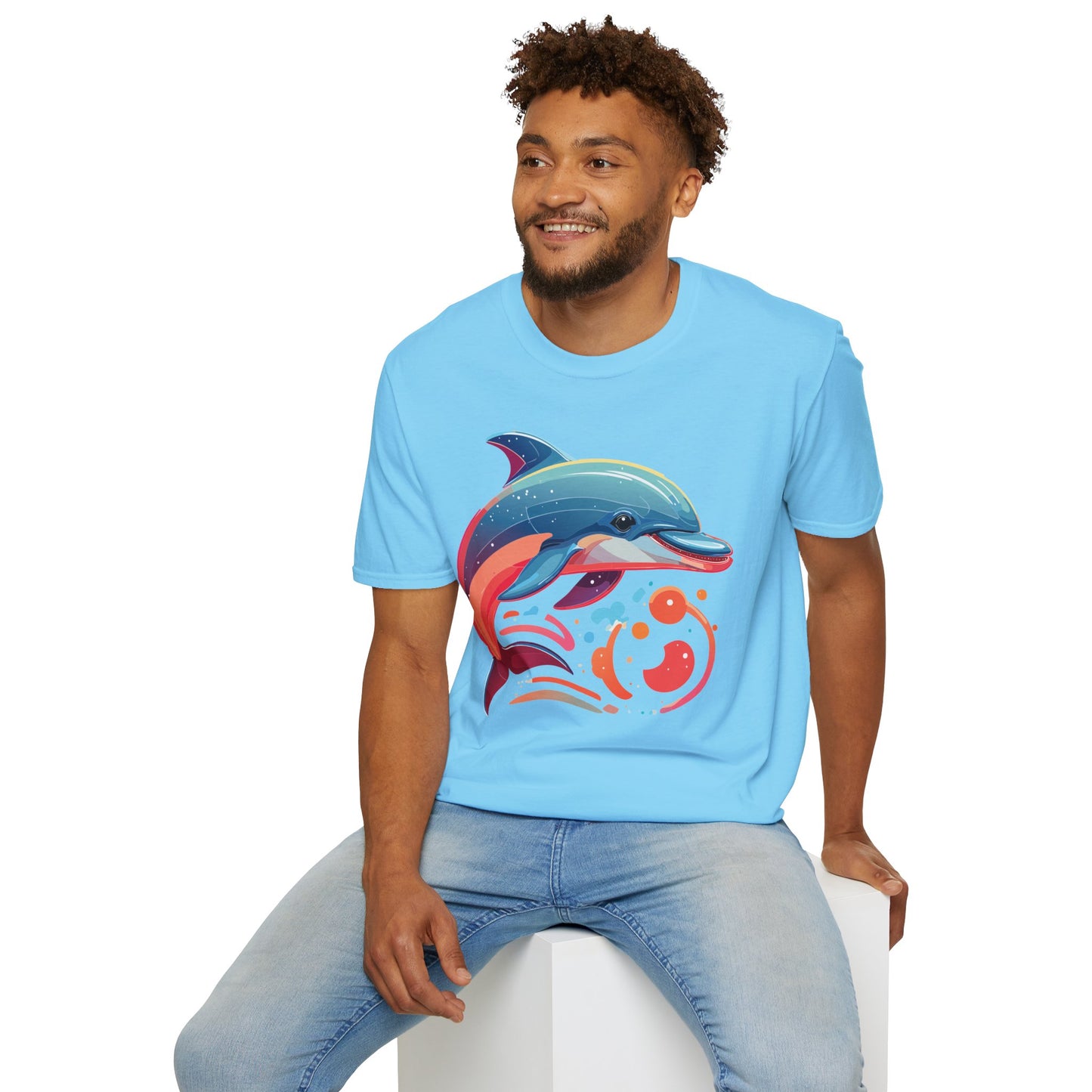 Dolphin Shirts, Shirt with Dolphin, Fish Tee Shirt, Animal Shirt