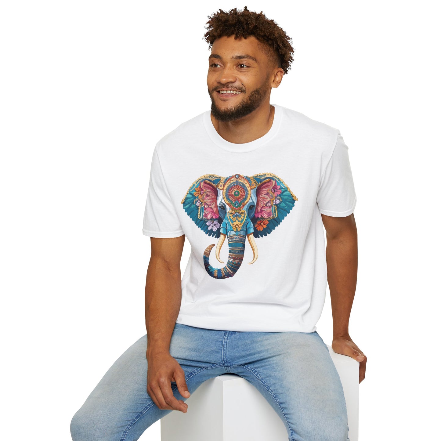 Elephant Shirt, T Shirt with Elephant, Elephant on T Shirt, T Shirt with Animation, Animals Tee Shirt