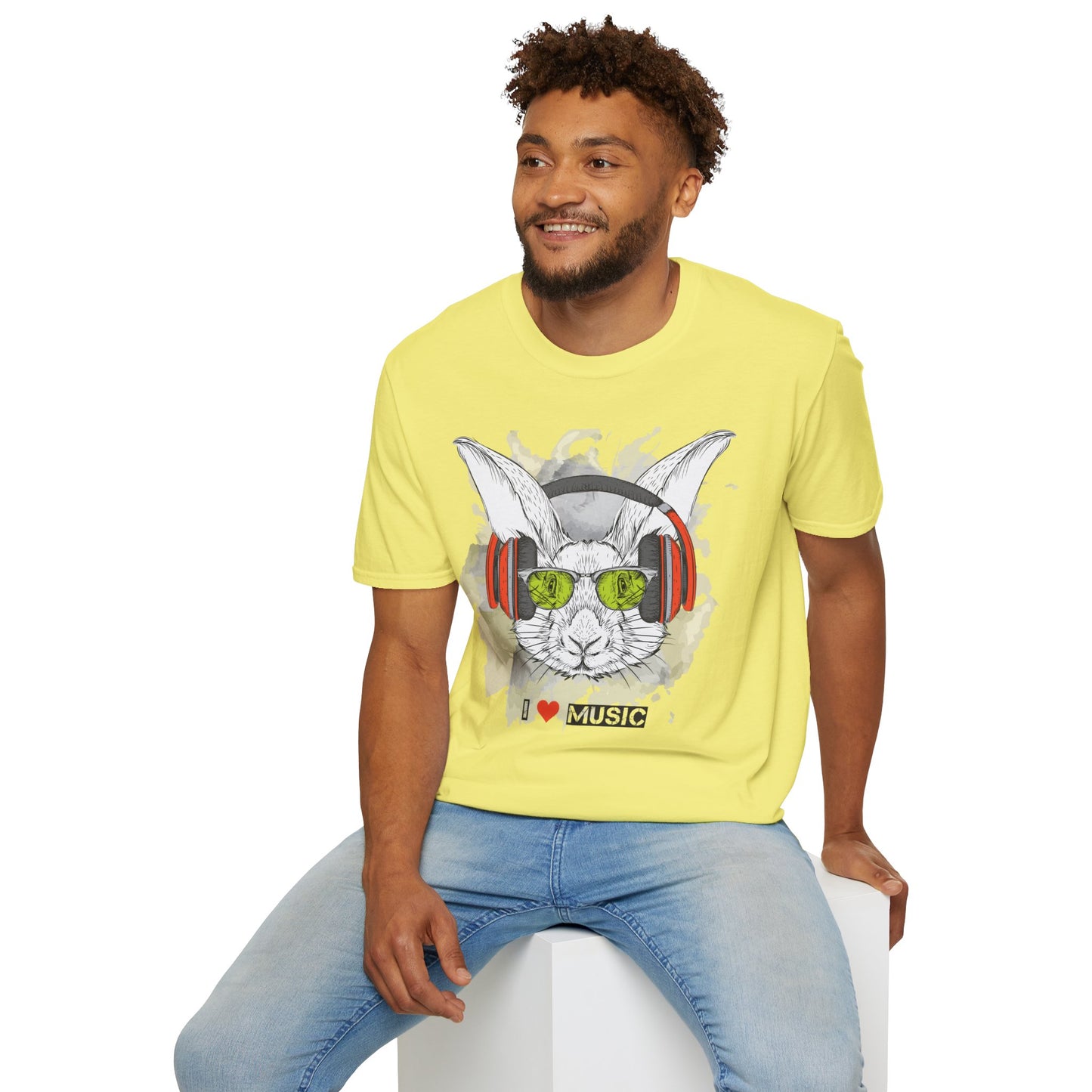 I love Music Animals Shirts, Shirt with Animals, Animals with Headphones Shirt