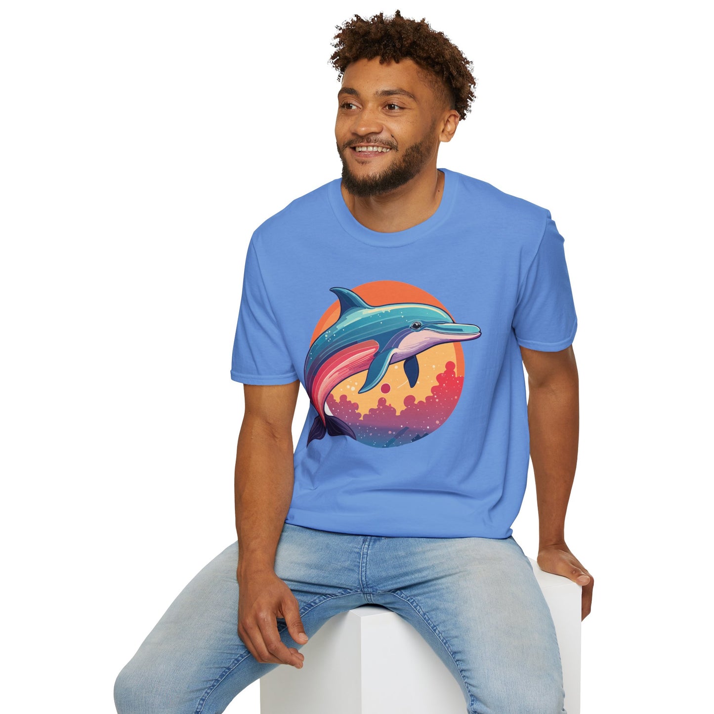 Dolphin Shirts, Shirt with Dolphin, Fish Tee Shirt, Animal Shirt