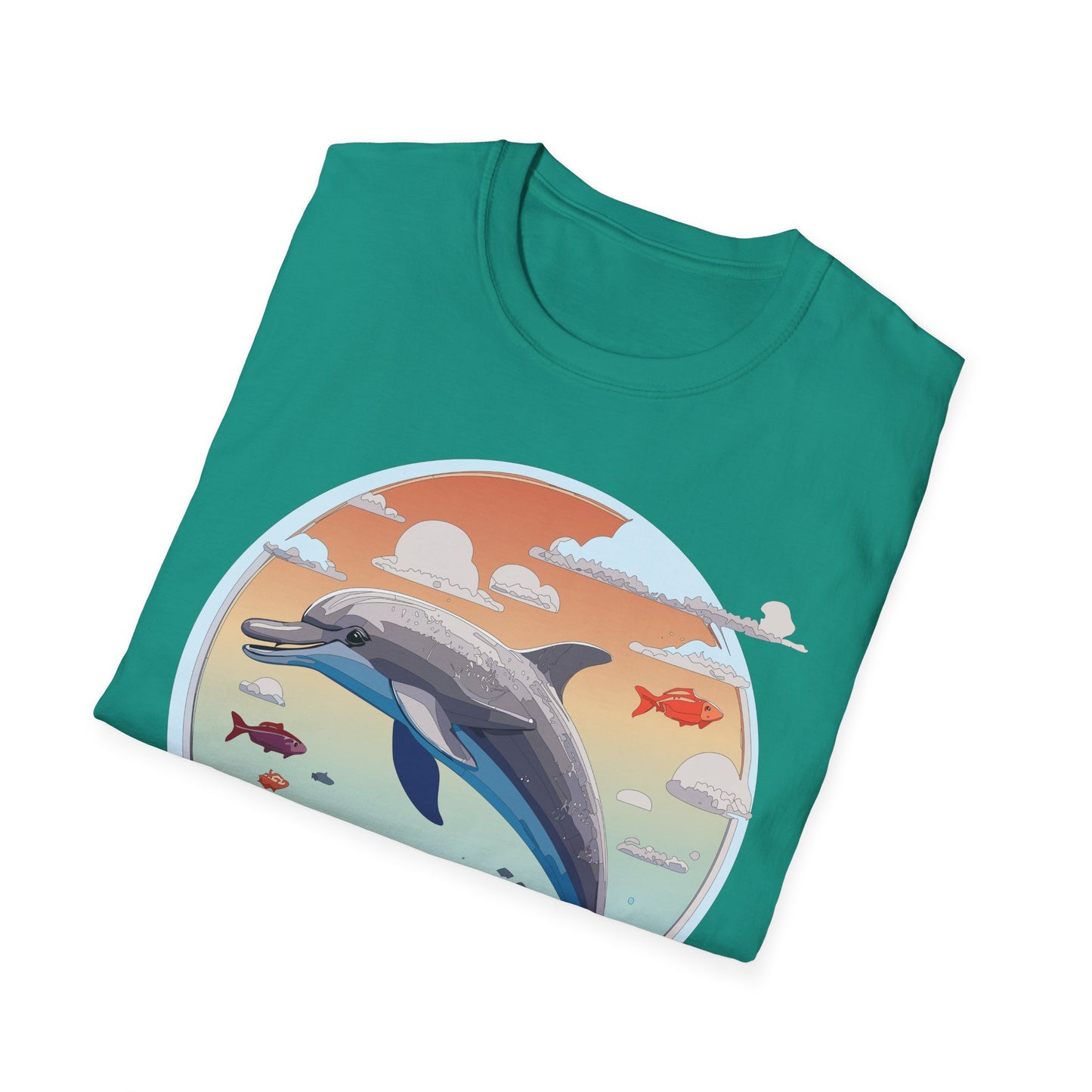 Dolphin Shirts, Shirt with Dolphin, Fish Tee Shirt, Animal Shirt