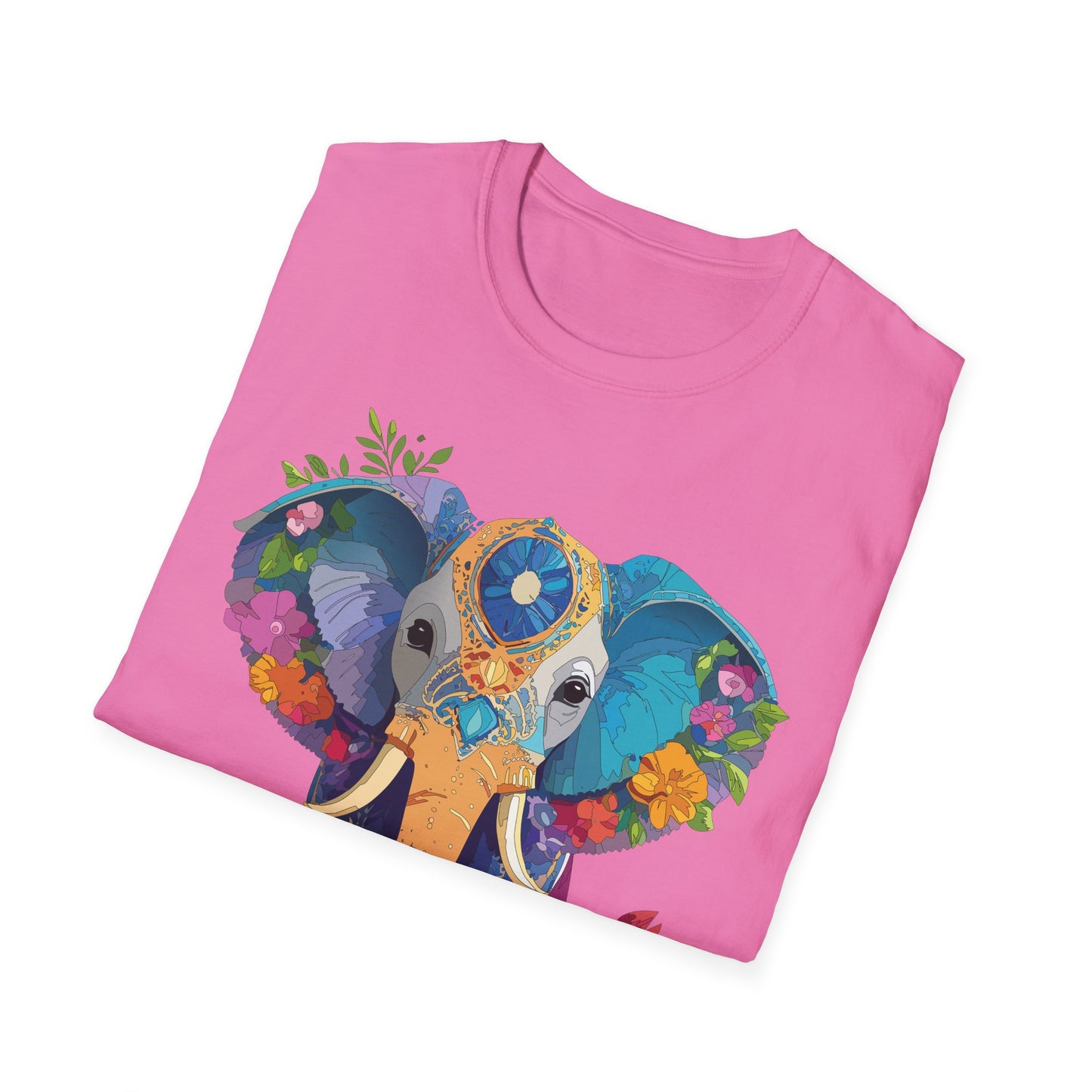 Elephant Shirt, T Shirt with Elephant, Elephant on T Shirt, T Shirt with Animation, Animals Tee Shirt