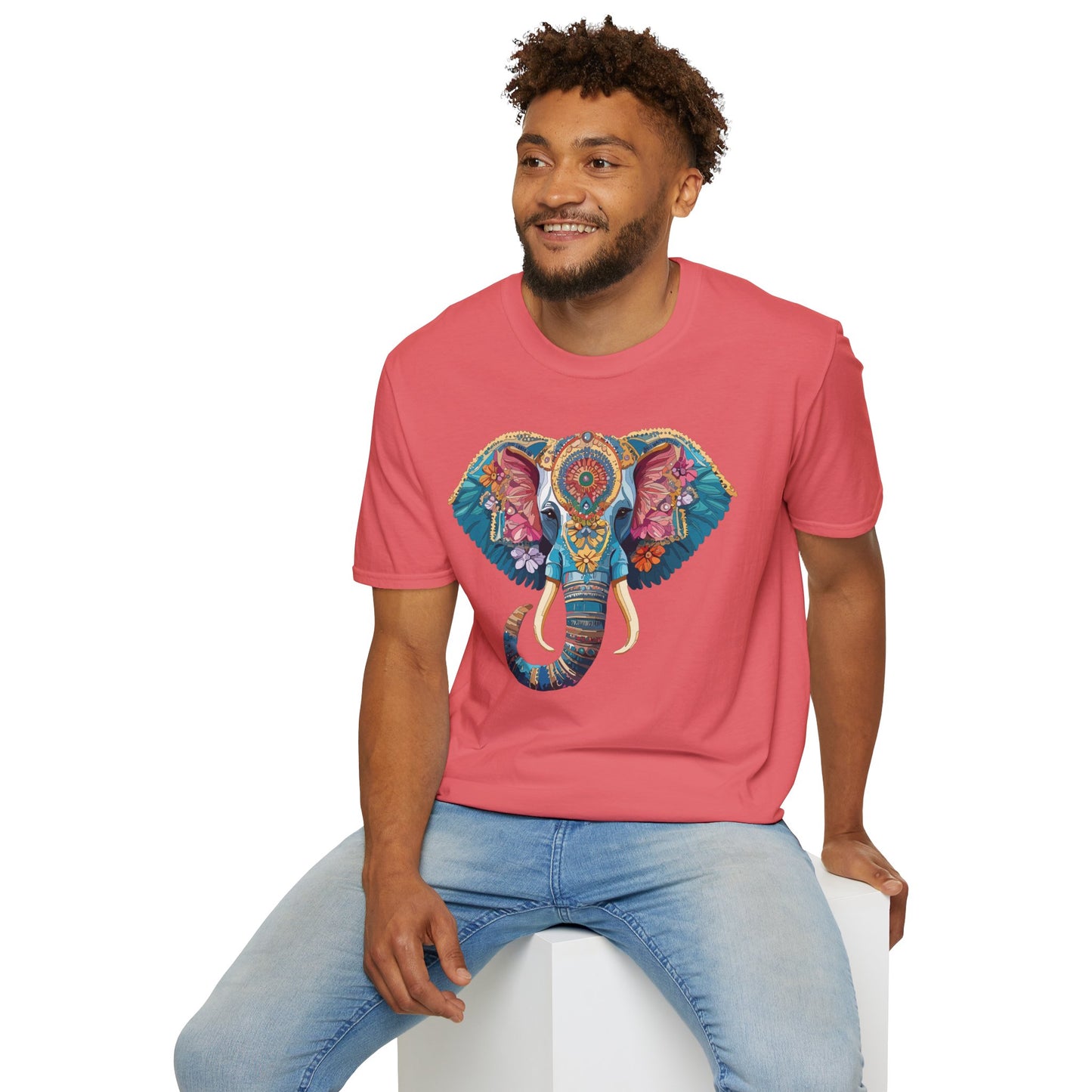 Elephant Shirt, T Shirt with Elephant, Elephant on T Shirt, T Shirt with Animation, Animals Tee Shirt