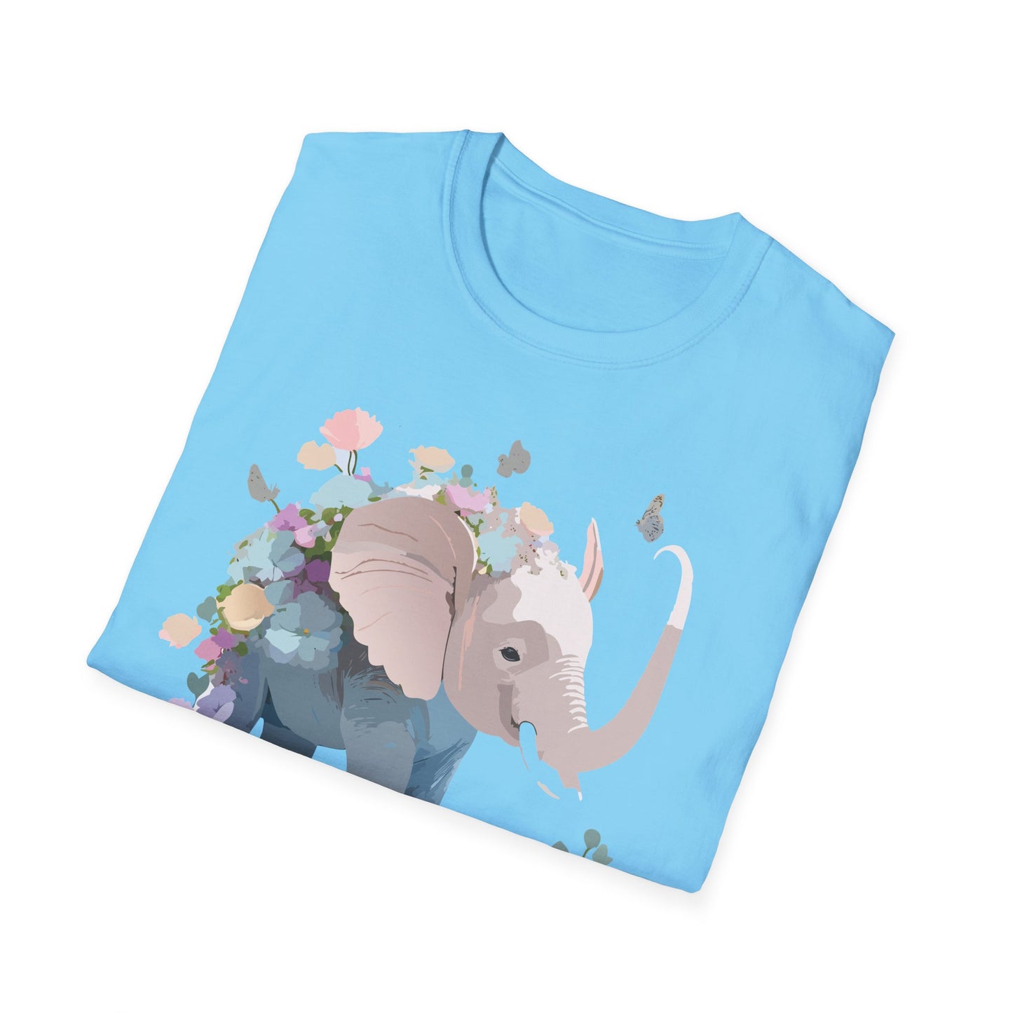 Elephant Shirt, T Shirt with Elephant, Elephant on T Shirt, T Shirt with Animation, Animals Tee Shirt