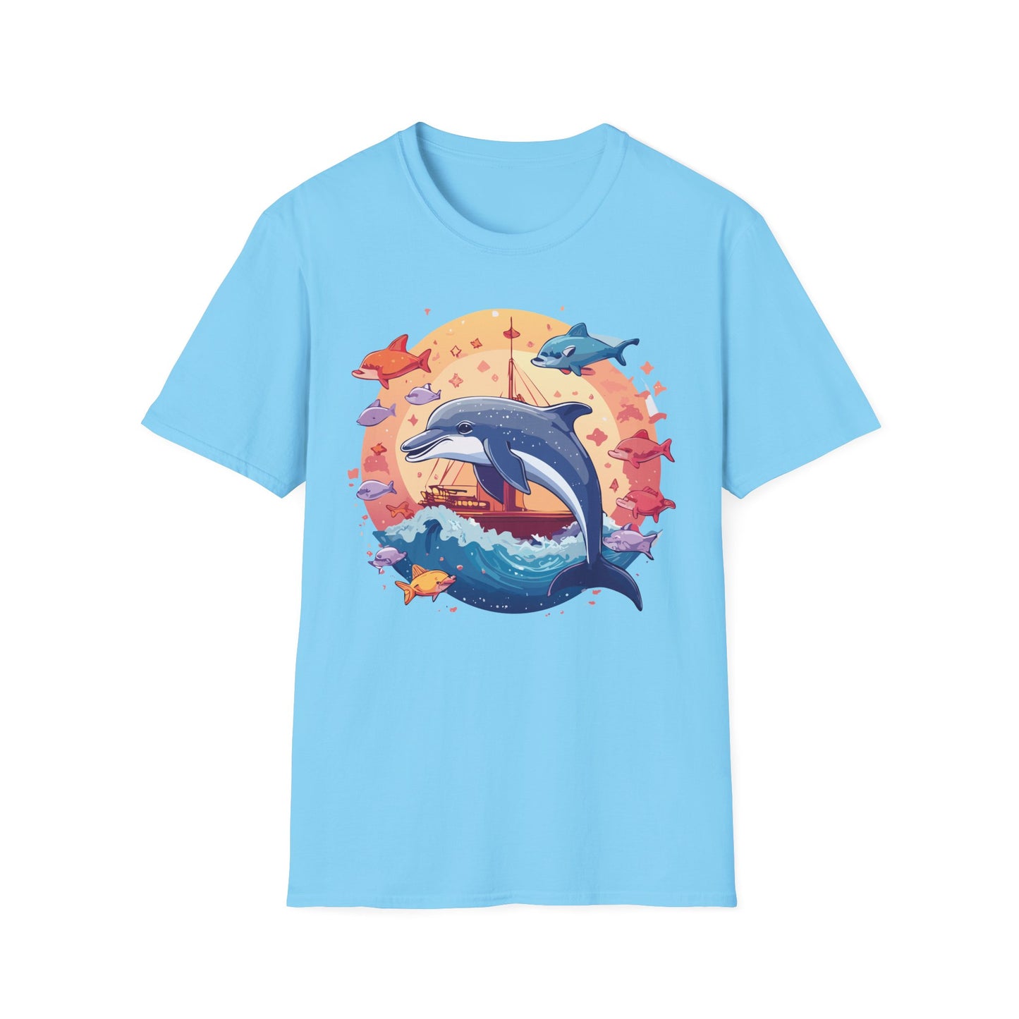 Dolphin Shirts, Shirt with Dolphin, Fish Tee Shirt, Animal Shirt