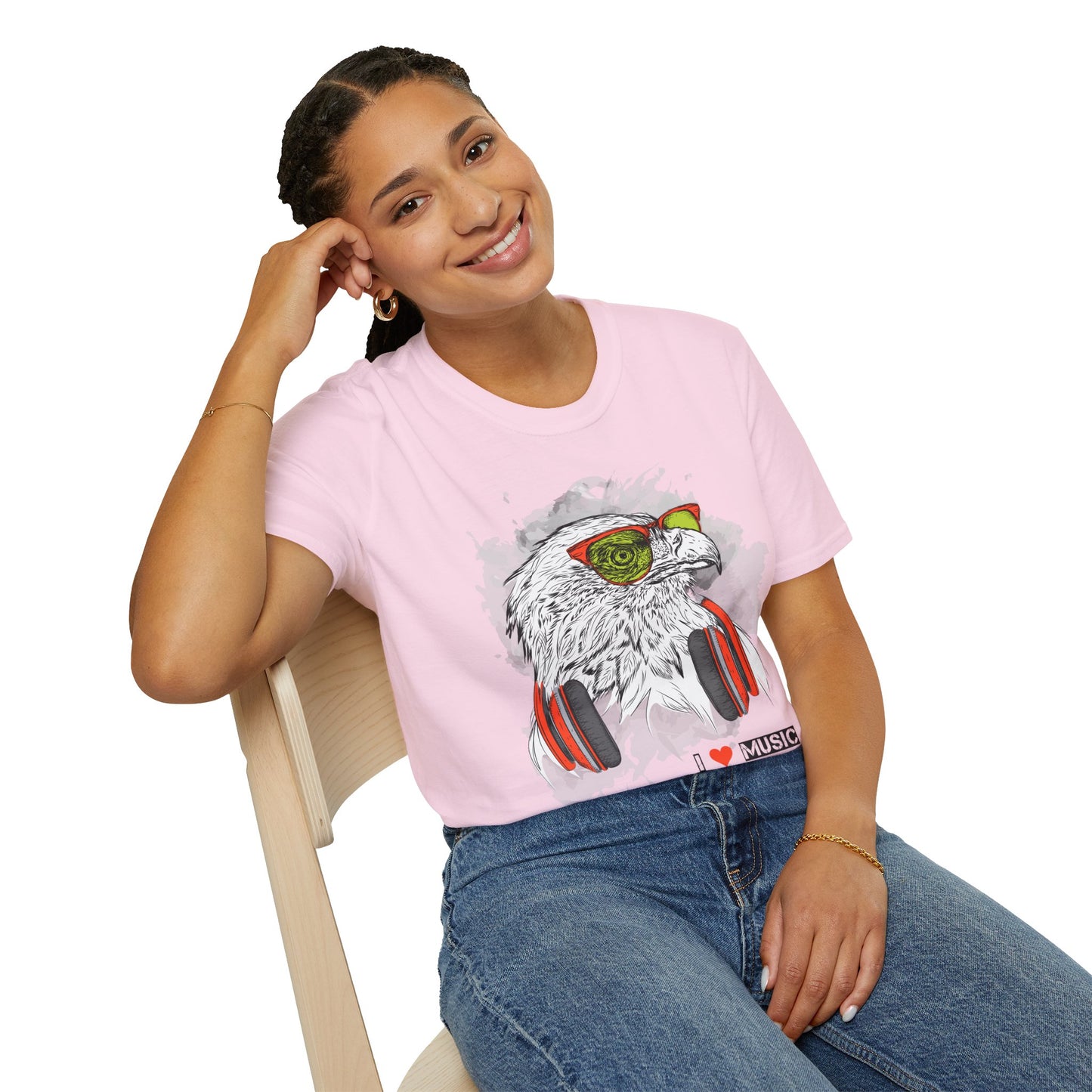 I love Music Animals Shirts, Shirt with Animals, Animals with Headphones Shirt