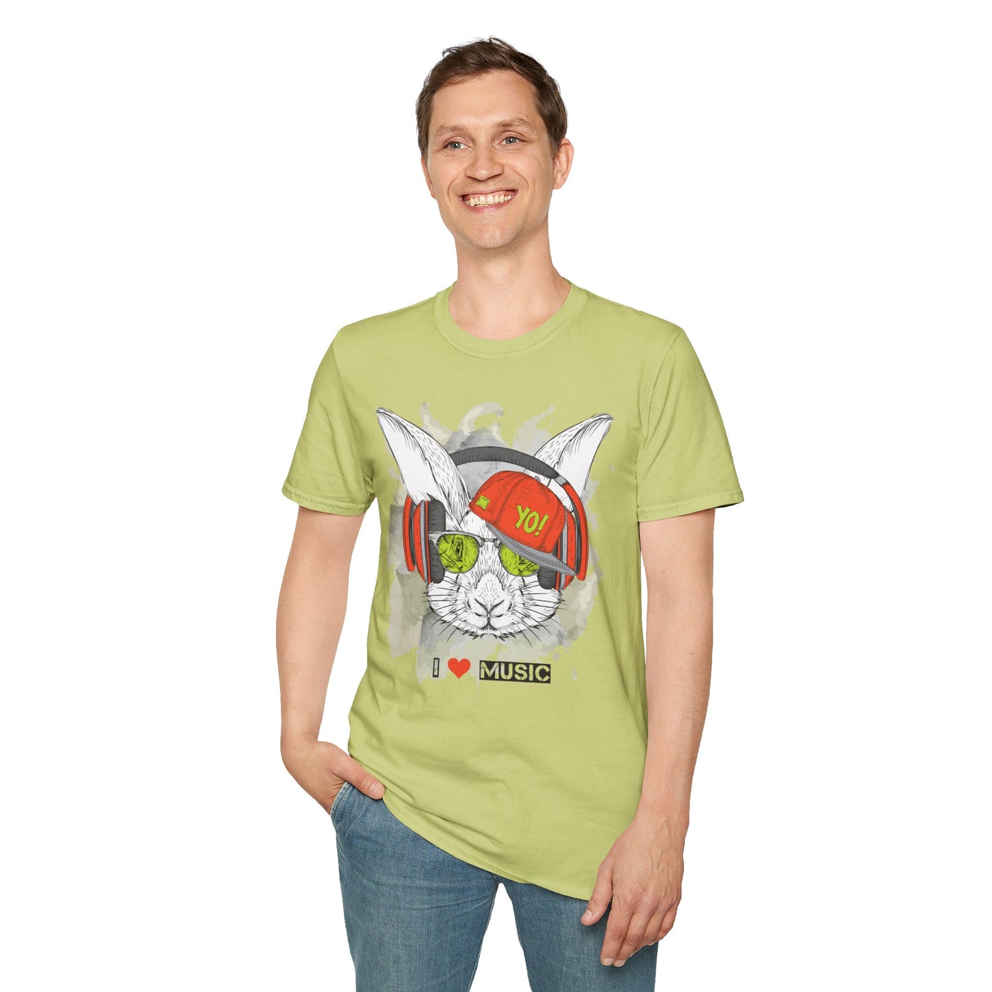 I love Music Animals Shirts, Shirt with Animals, Animals with Headphones Shirt