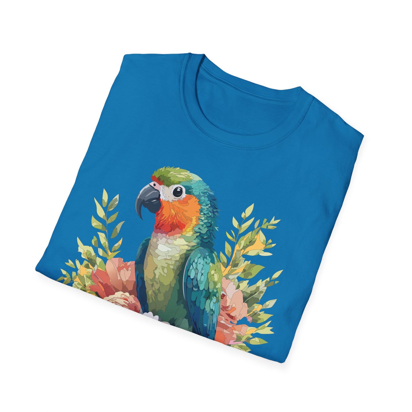 Bird T-Shirt, Floral Bird T Shirt, Shirt with Bird, Shirt with Animal