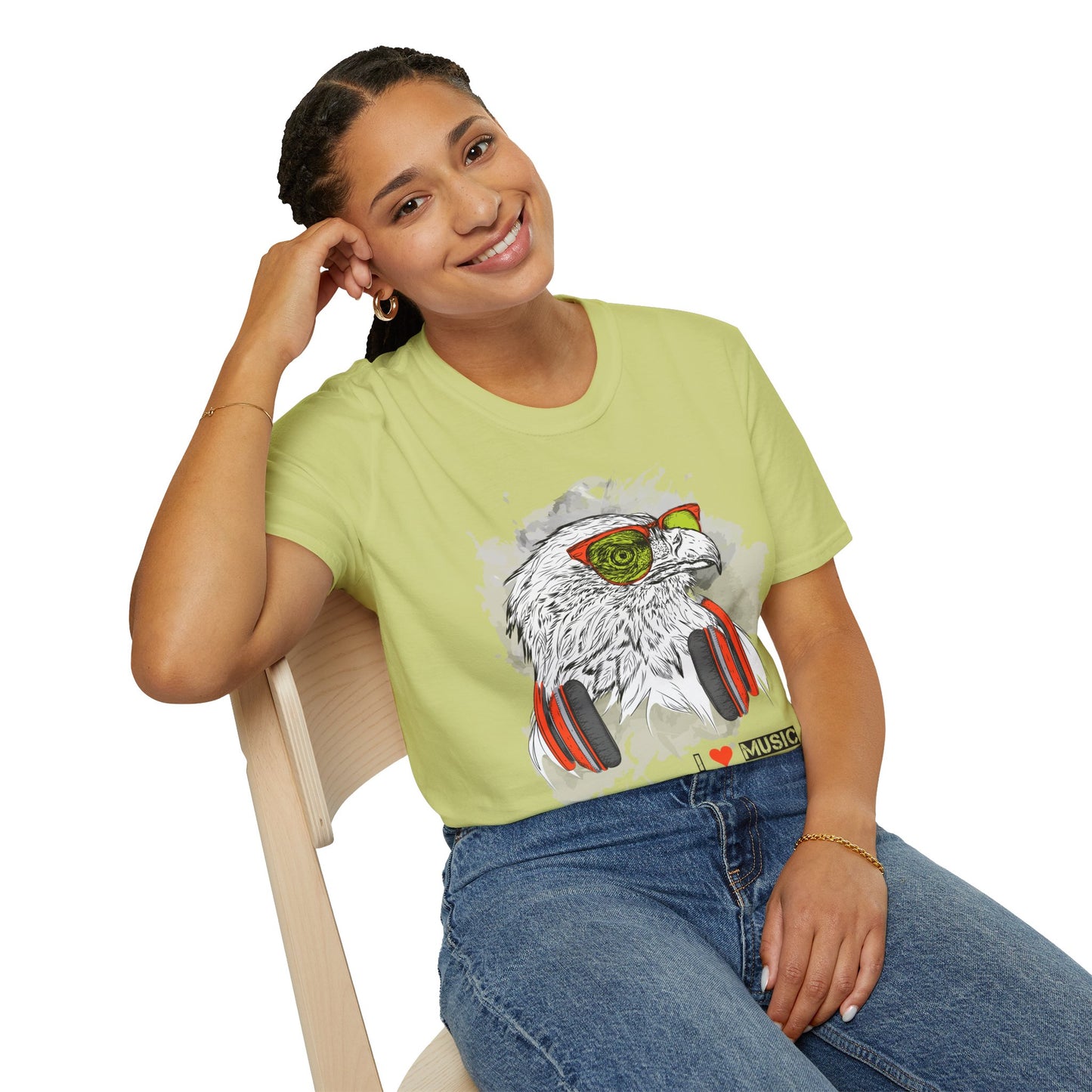 I love Music Animals Shirts, Shirt with Animals, Animals with Headphones Shirt