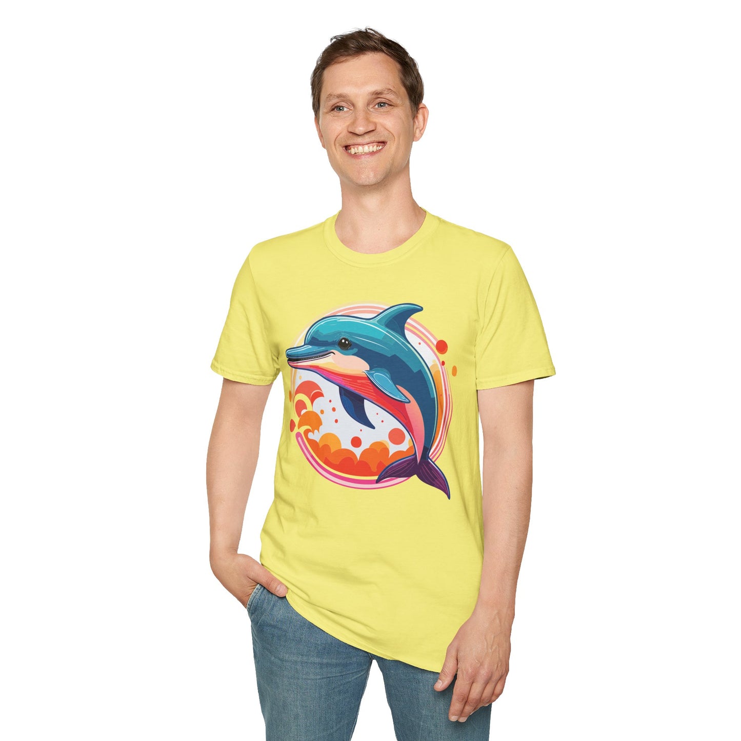 Dolphin Shirts, Shirt with Dolphin, Fish Tee Shirt, Animal Shirt