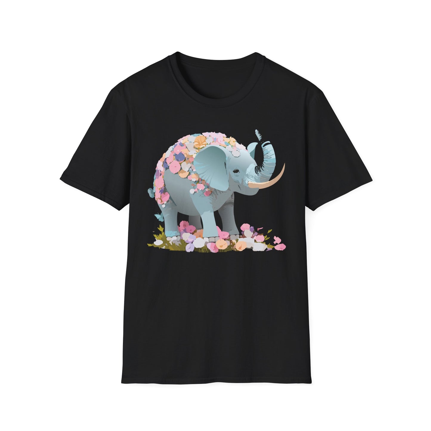 Elephant Shirt, T Shirt with Elephant, Elephant on T Shirt, T Shirt with Animation, Animals Tee Shirt