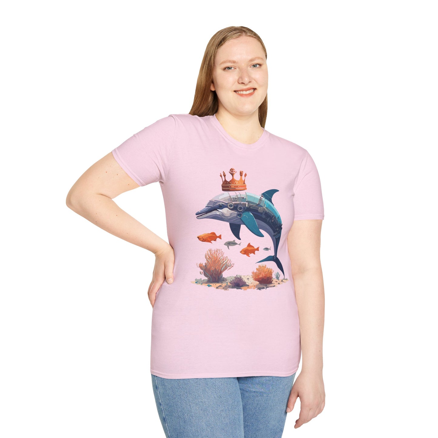Dolphin Shirts, Shirt with Dolphin, Fish Tee Shirt, Animal Shirt