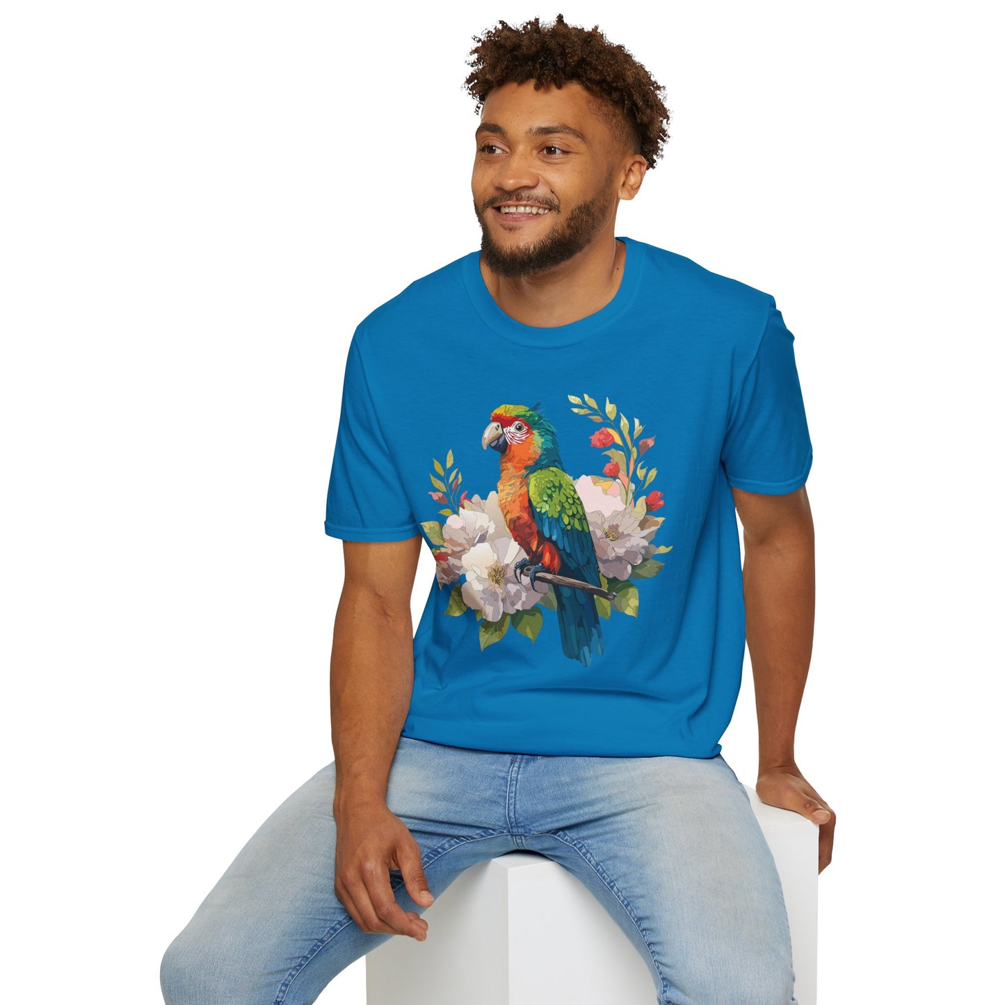 Bird T-Shirt, Floral Bird T Shirt, Shirt with Bird, Shirt with Animal
