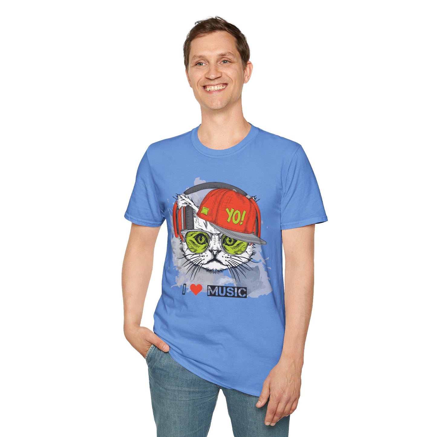 I love Music Animals Shirts, Shirt with Animals, Animals with Headphones Shirt