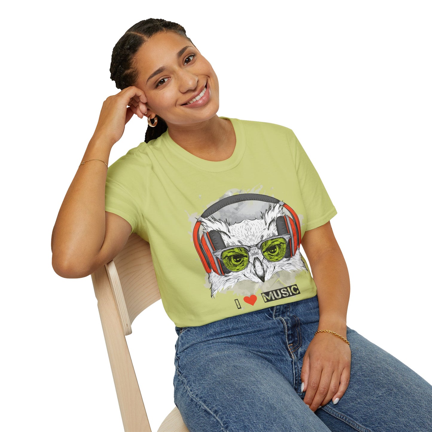 I love Music Animals Shirts, Shirt with Animals, Animals with Headphones Shirt