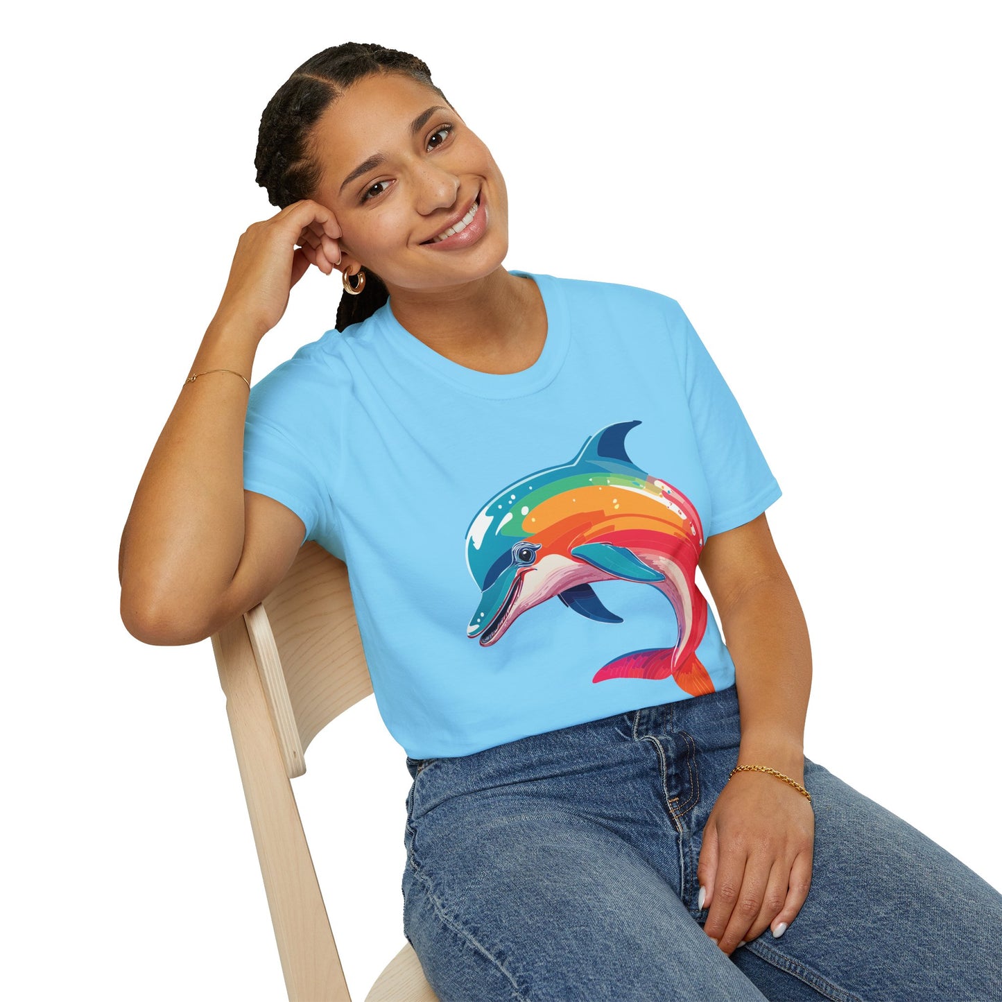 Dolphin Shirts, Shirt with Dolphin, Fish Tee Shirt, Animal Shirt