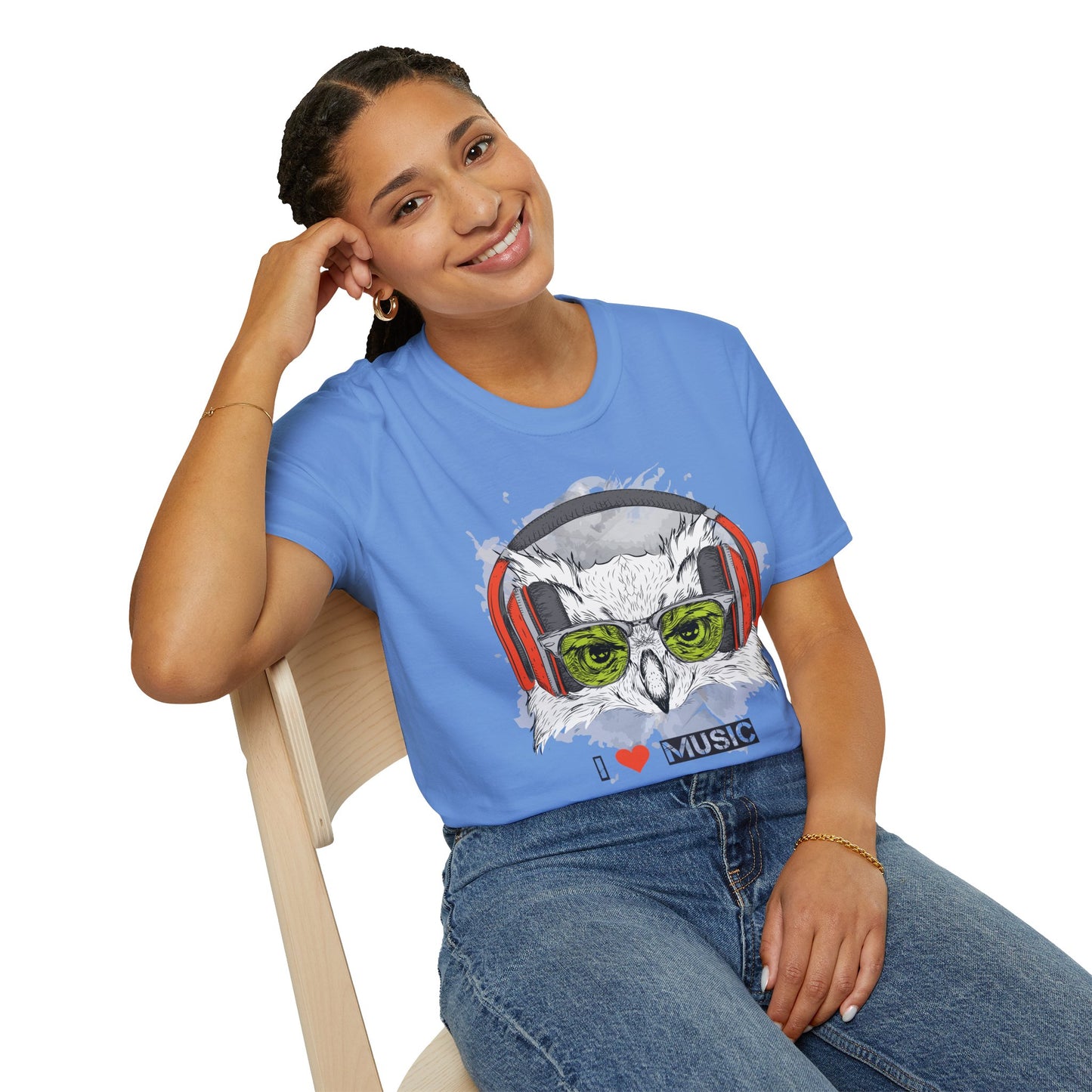 I love Music Animals Shirts, Shirt with Animals, Animals with Headphones Shirt
