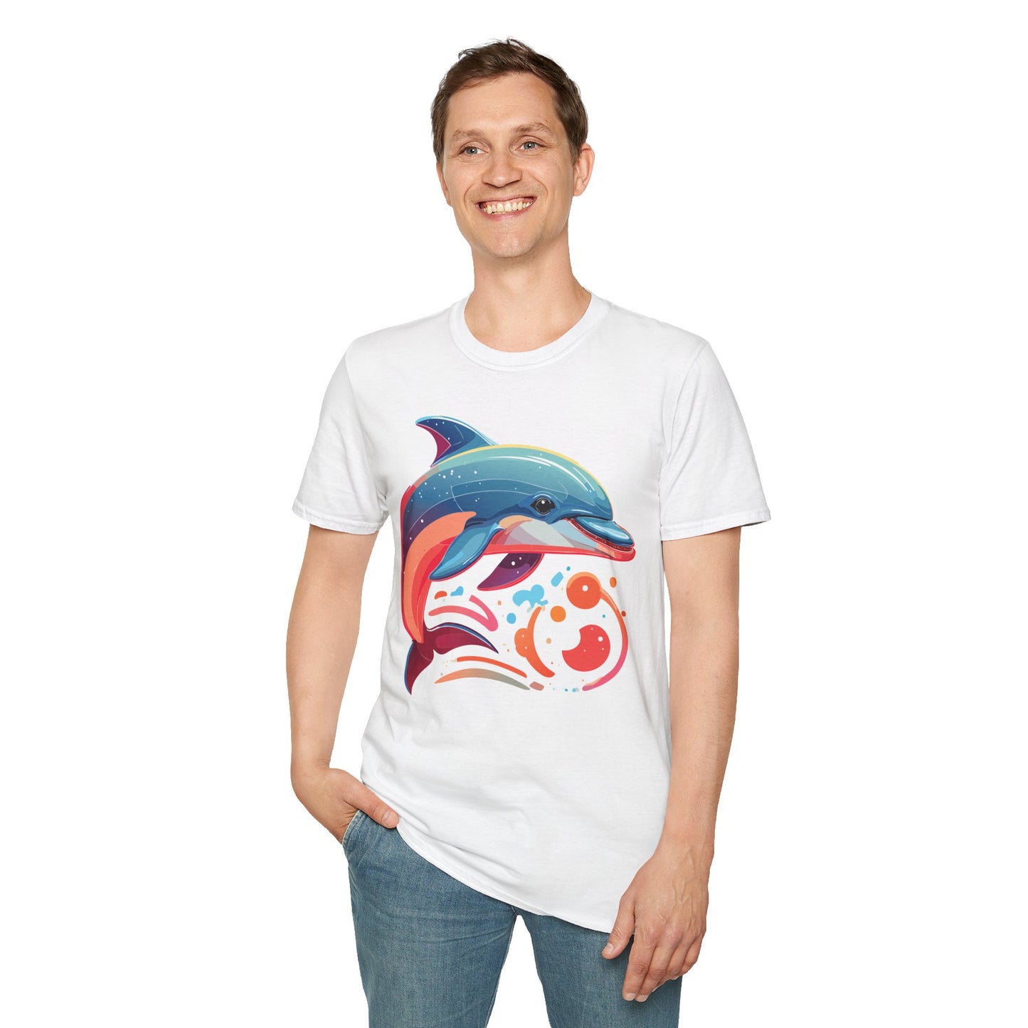 Dolphin Shirts, Shirt with Dolphin, Fish Tee Shirt, Animal Shirt